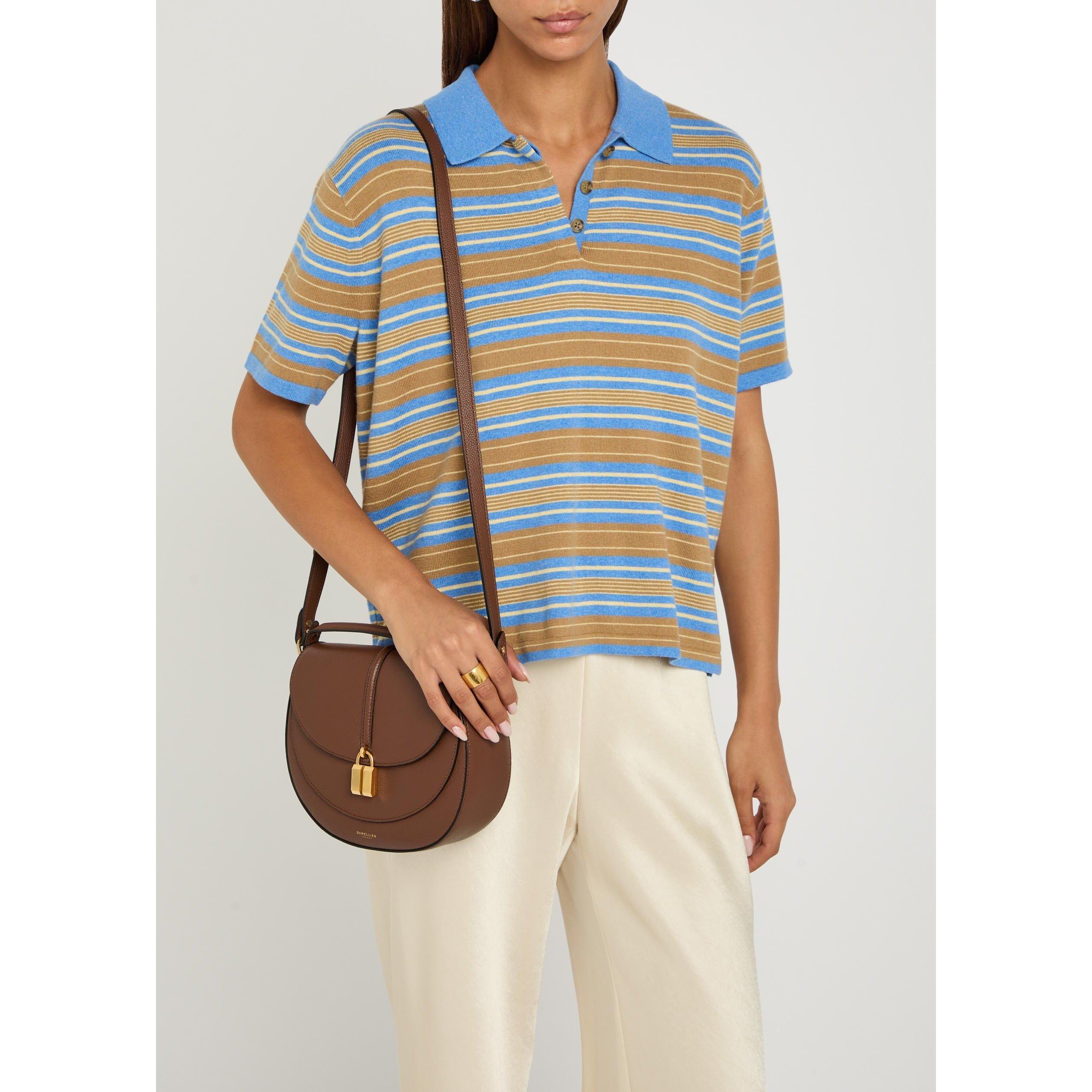 TAN - DeMellier - Women's Siena Leather Saddle Bag - 6