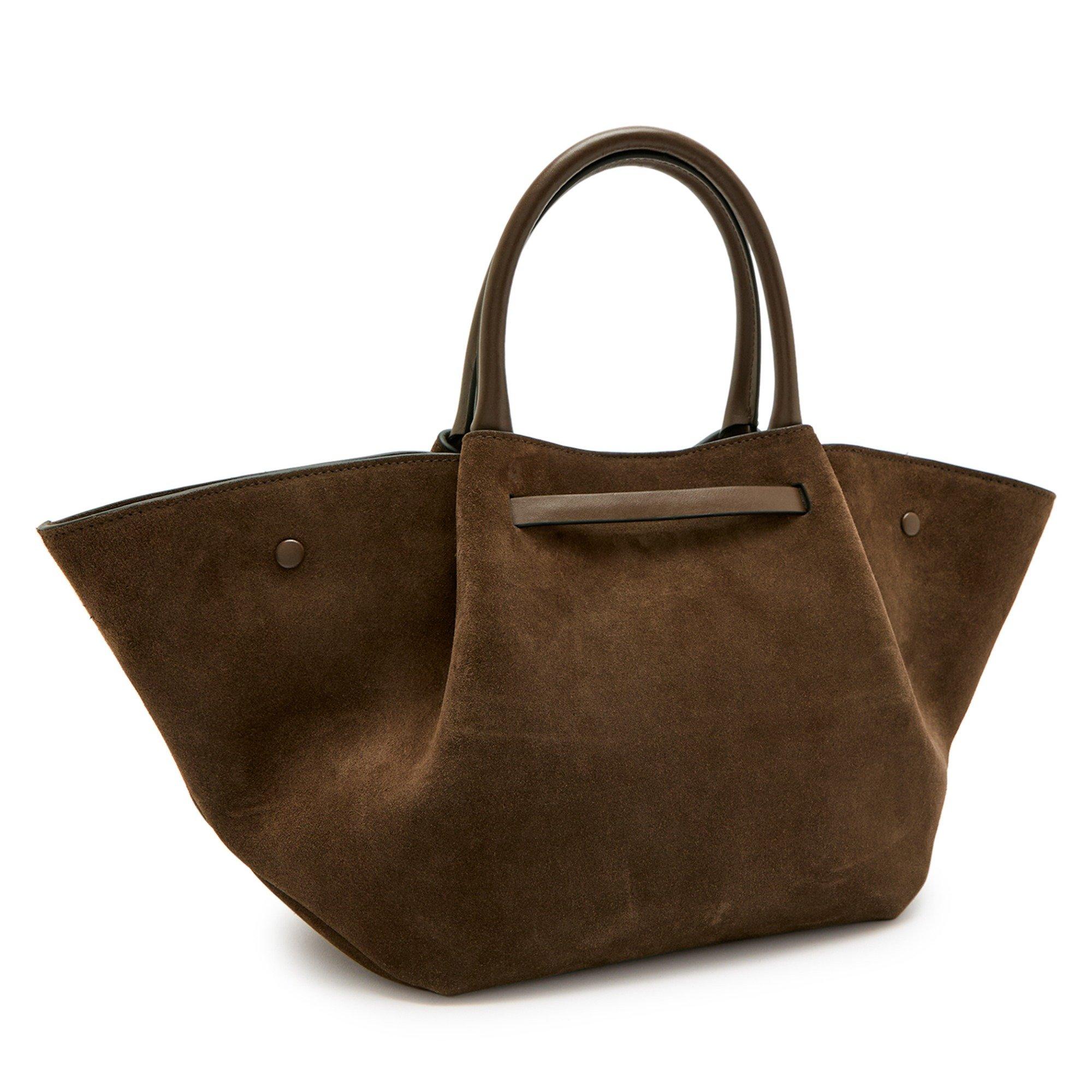 BROWN - DeMellier - Women's New York Midi Suede Tote Bag - 2