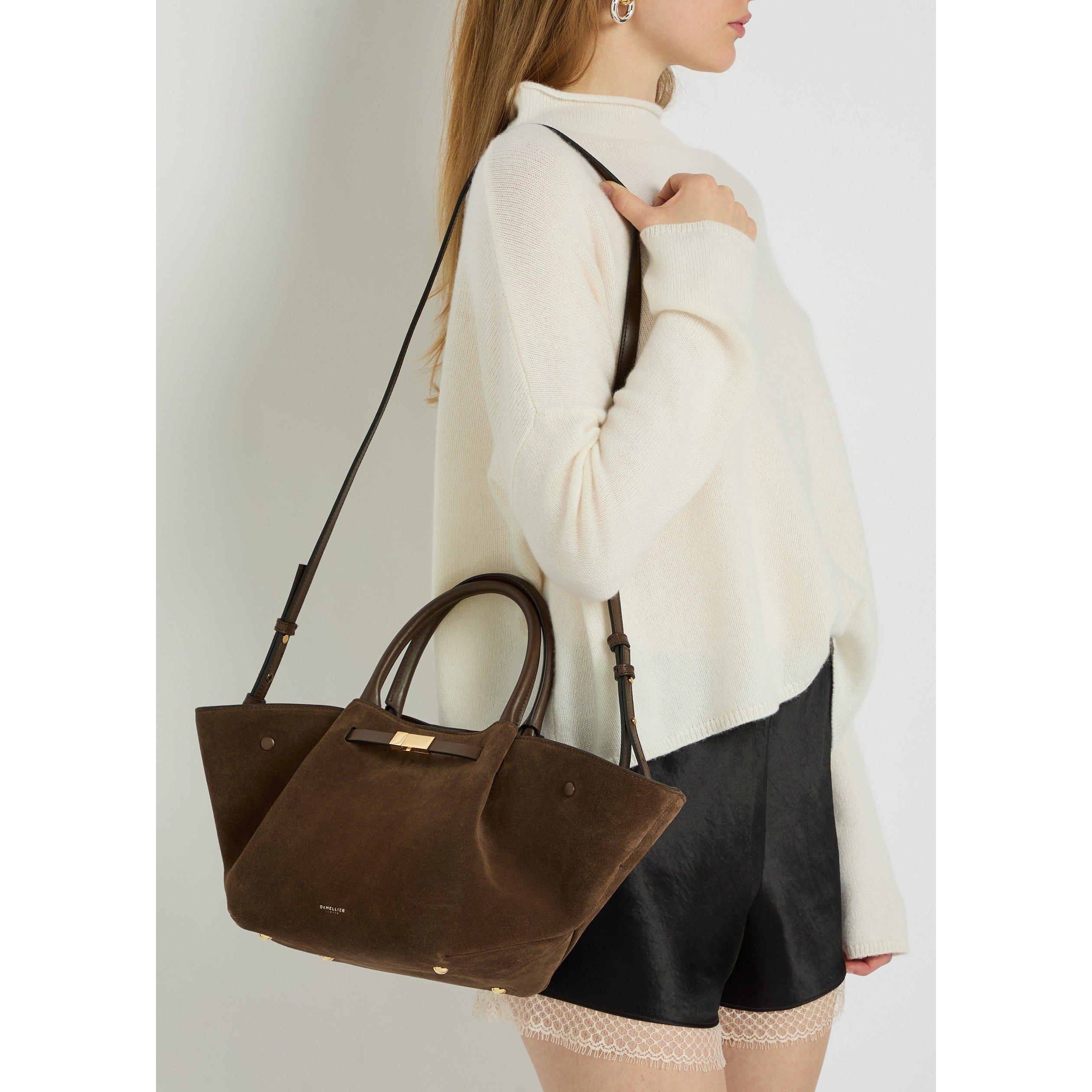 BROWN - DeMellier - Women's New York Midi Suede Tote Bag - 3