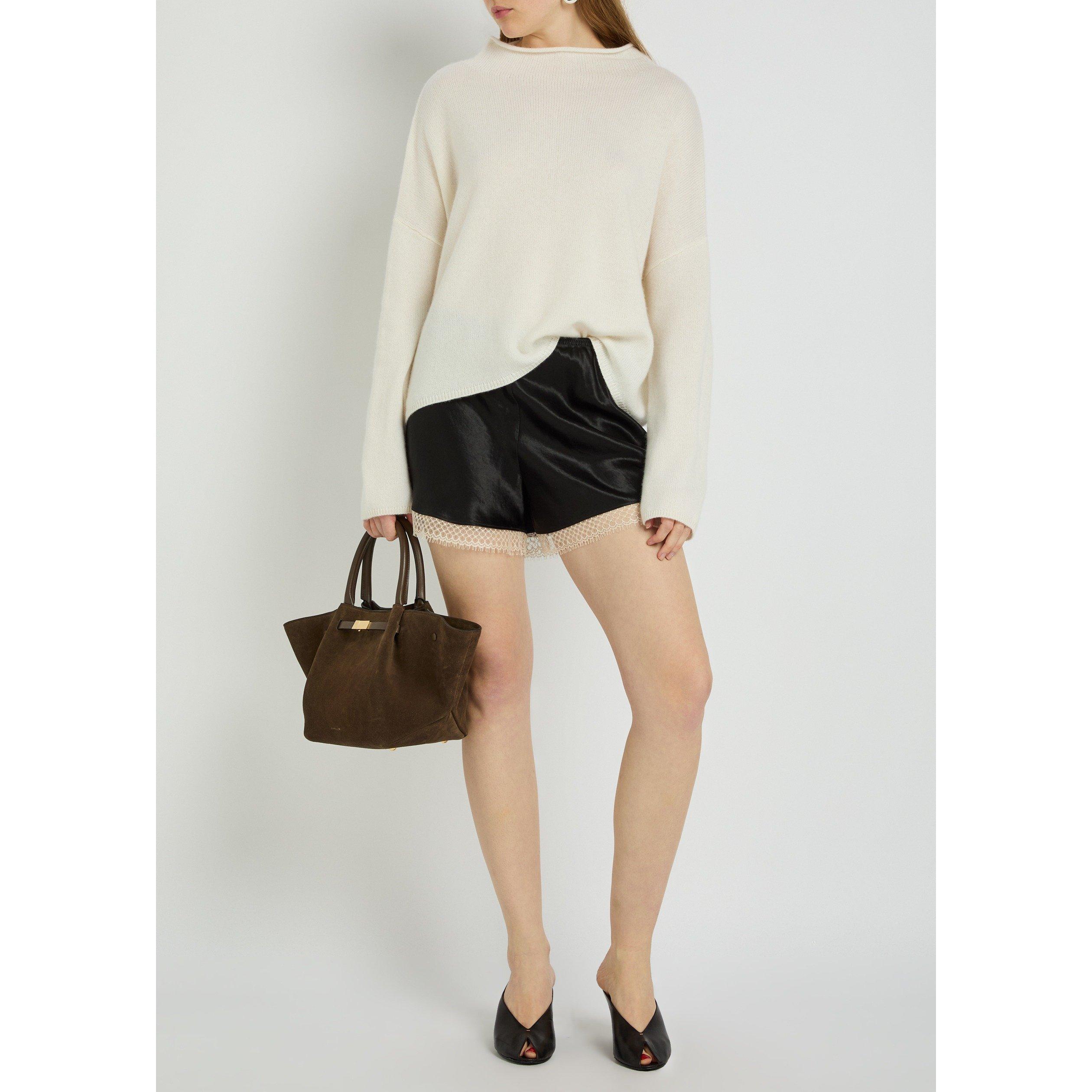 BROWN - DeMellier - Women's New York Midi Suede Tote Bag - 6