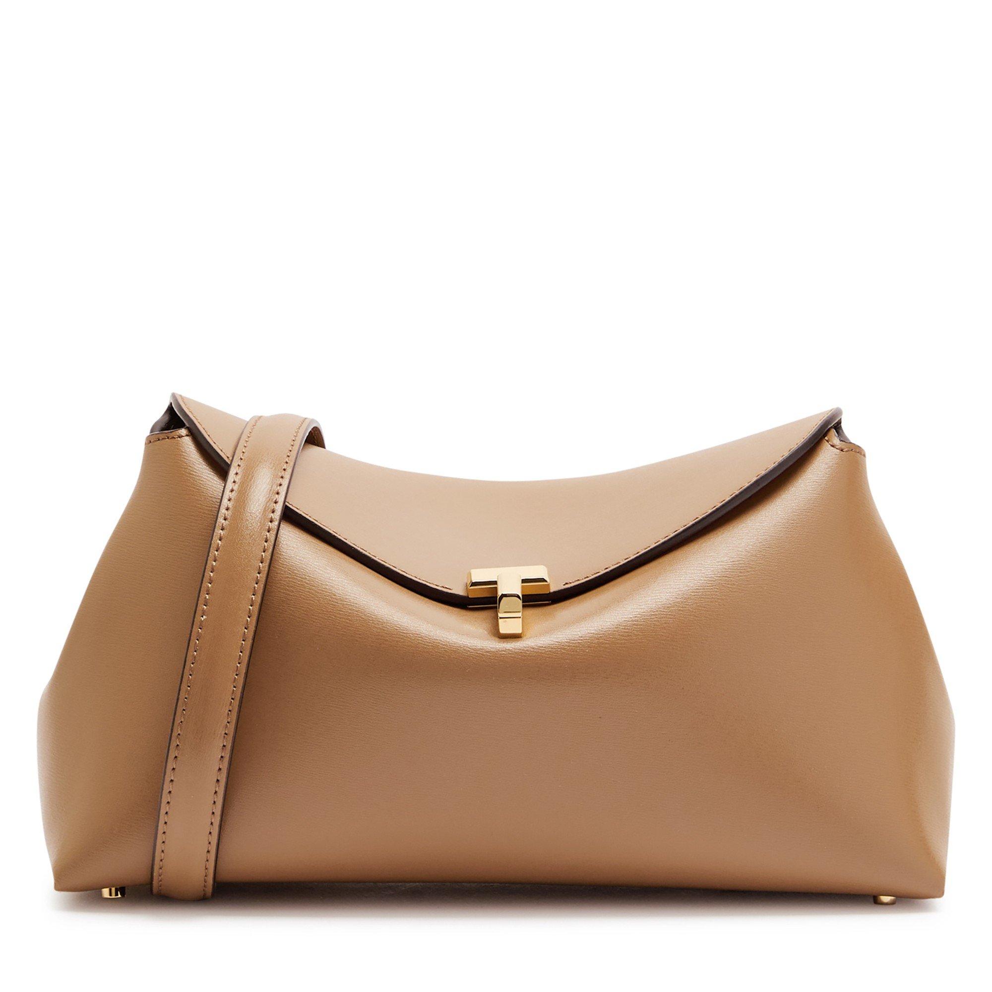 Toteme T-LOCK LEATHER CLUTCH