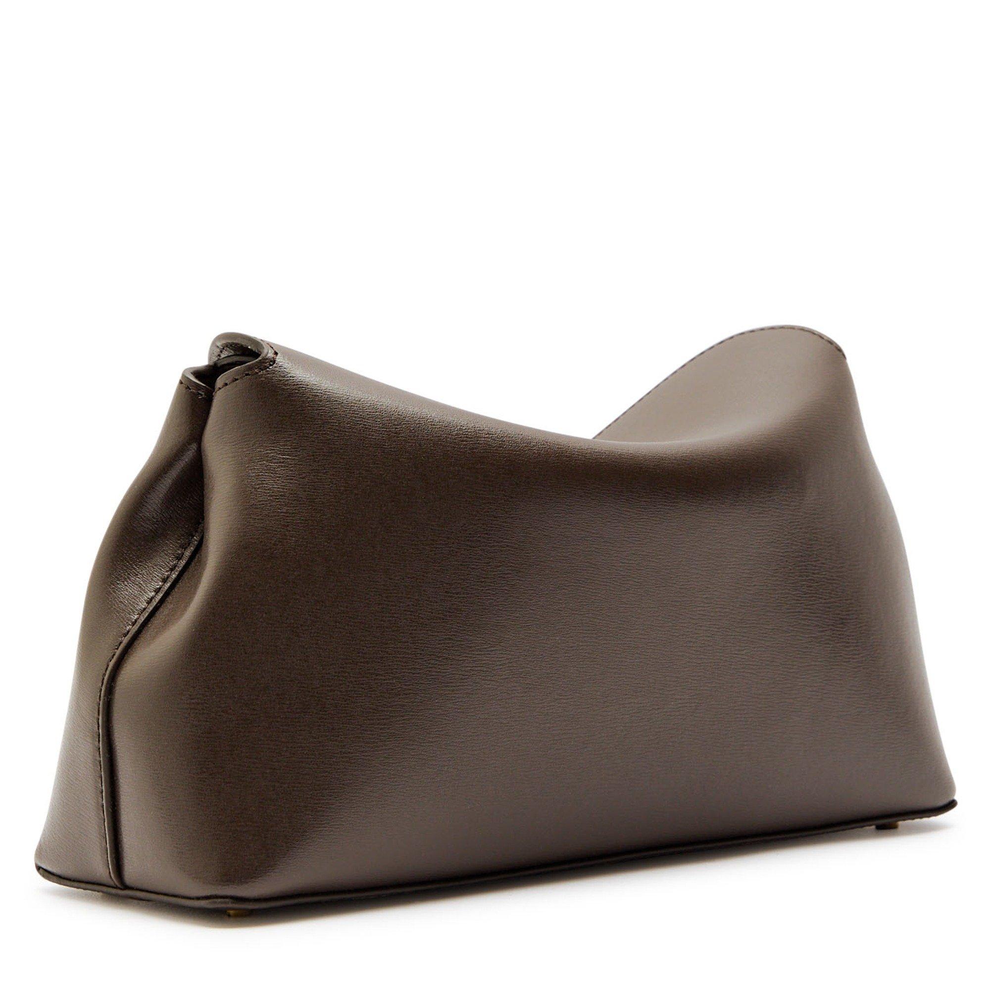 CHOCOLATE - Toteme - Women's T-Lock Leather Clutch Bag - 2
