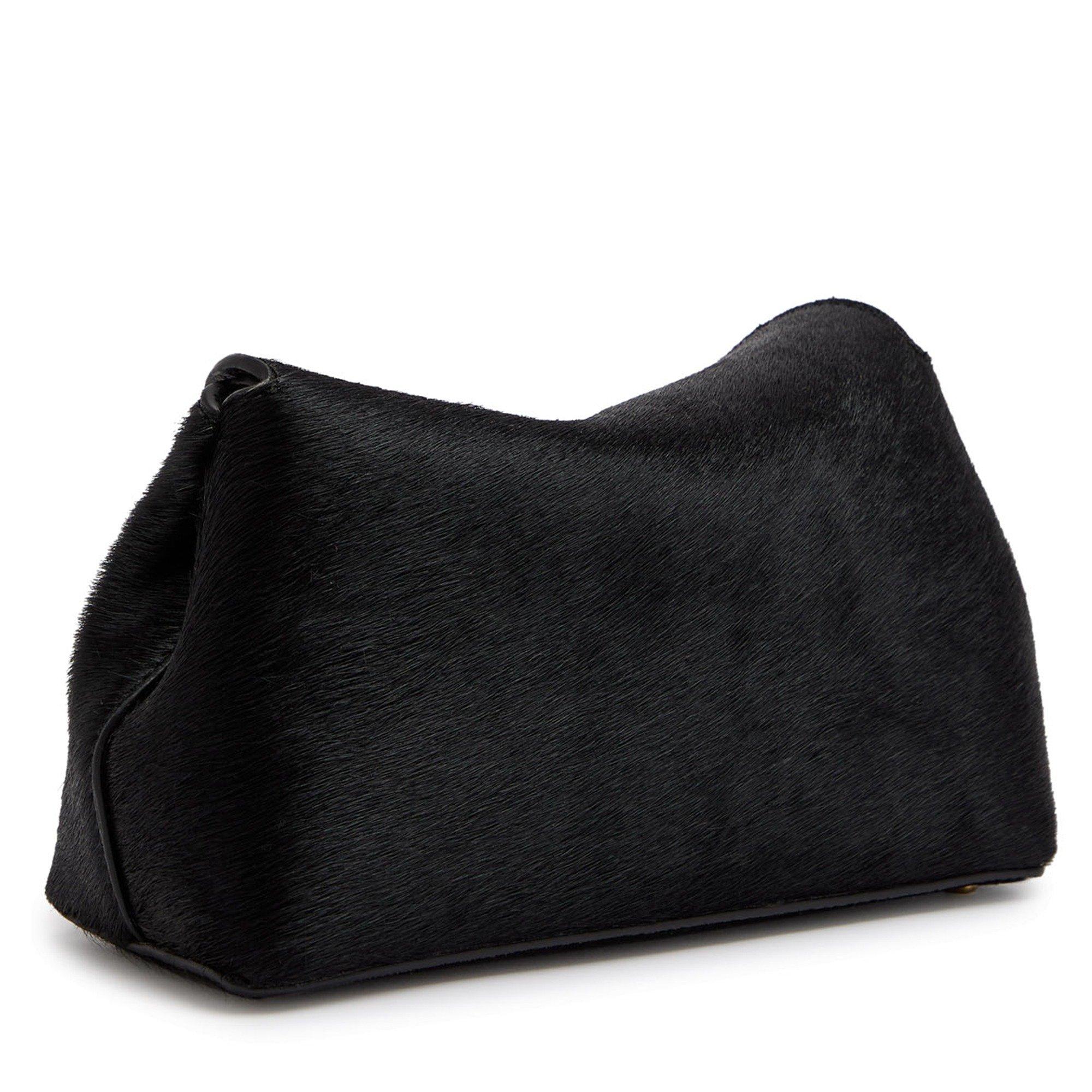 BLACK - Toteme - MINI T-LOCK PONY HAIR CLUTCH - 2