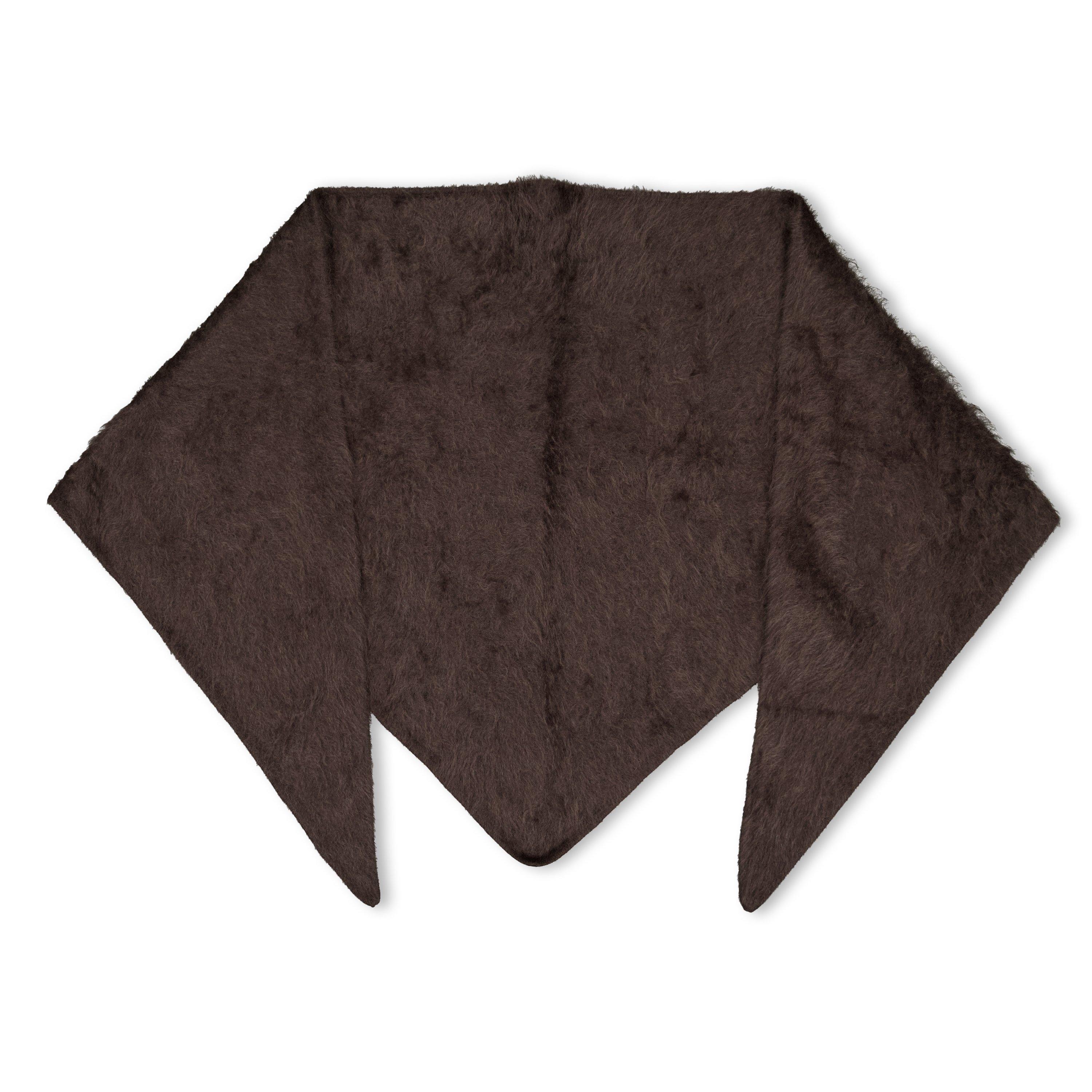 CHOCOLATE - Lisa Yang - Women's Brushed Cashmere Bandana - 1