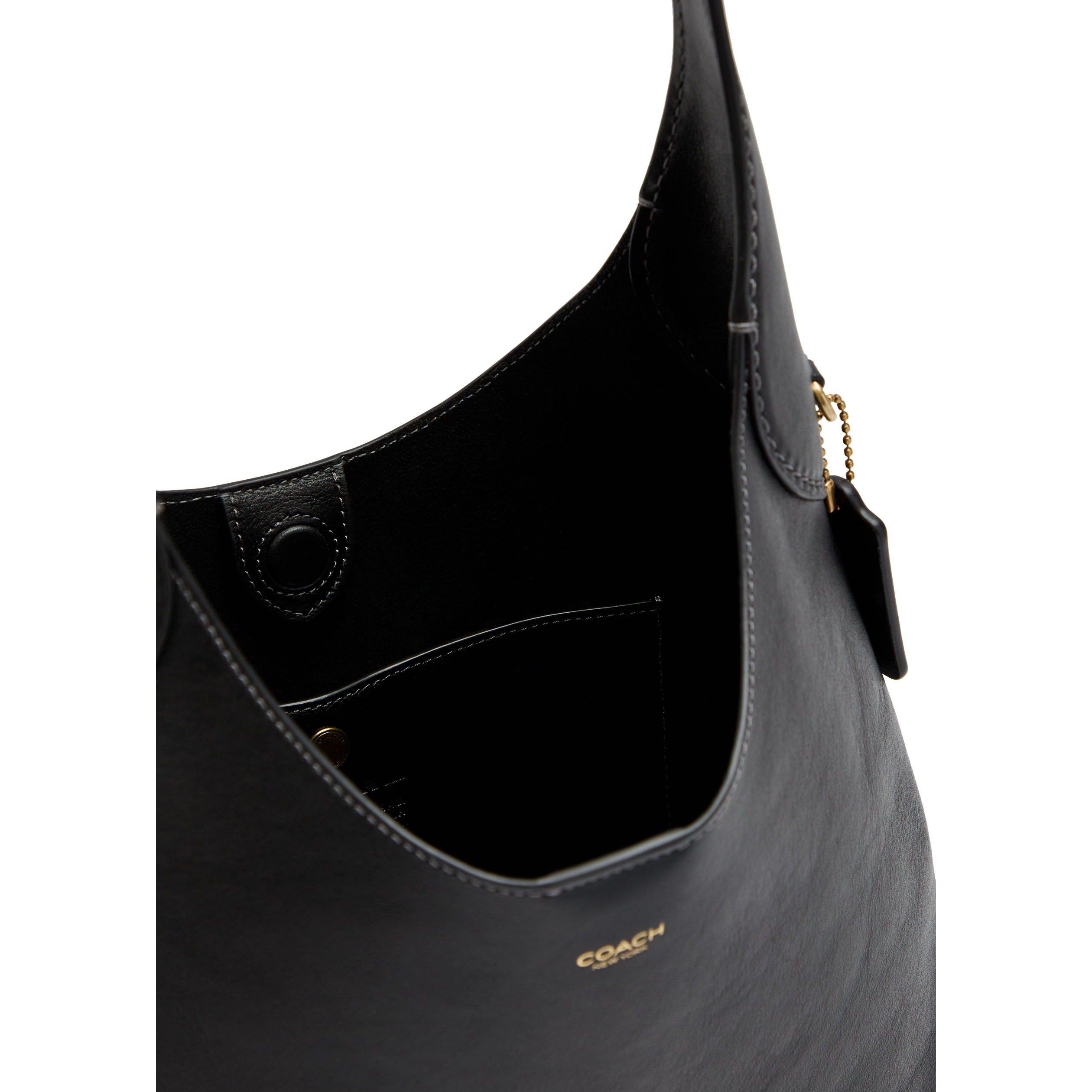 BLACK - Coach - Women's Brooklyn 28 Leather Shoulder Bag - 5