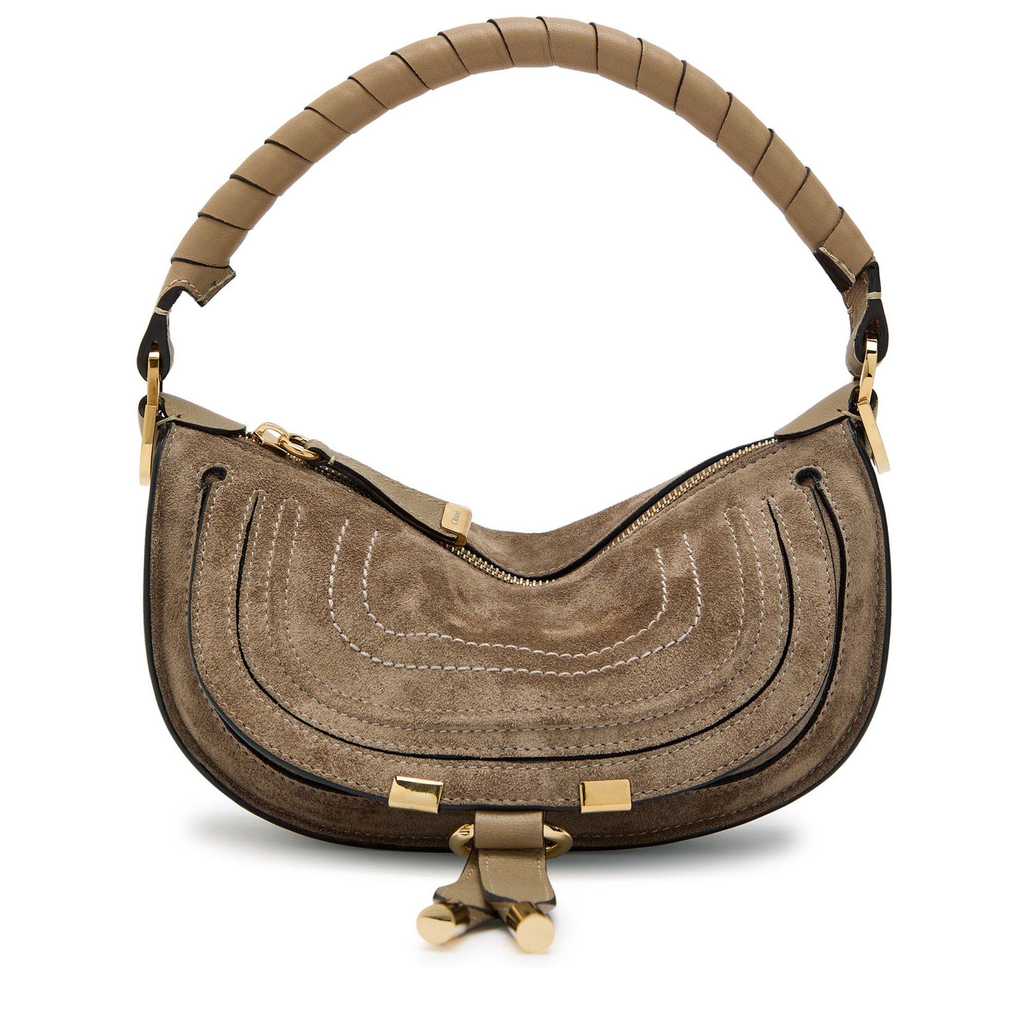 TAUPE - Chloe - Marcie small shoulder bag - 1