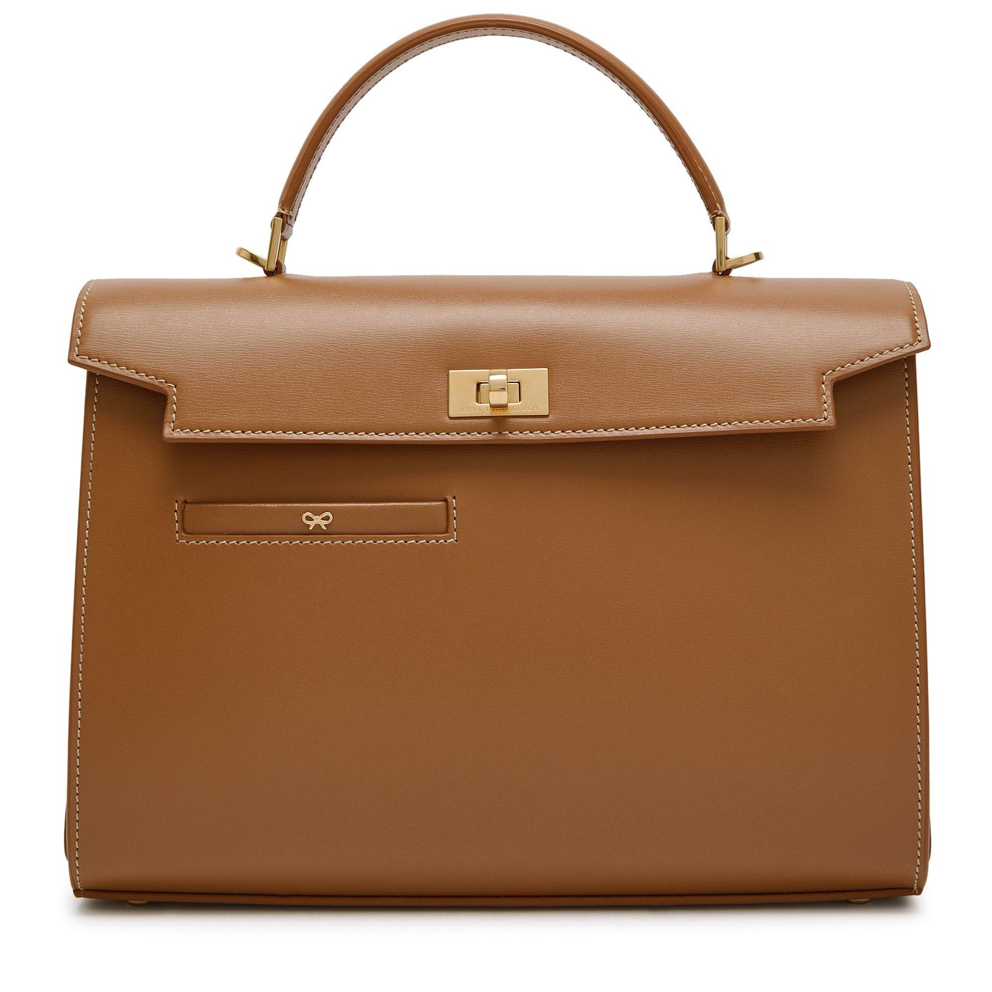 BROWN - Anya Hindmarch - Mortimer in Shiny Box Calf