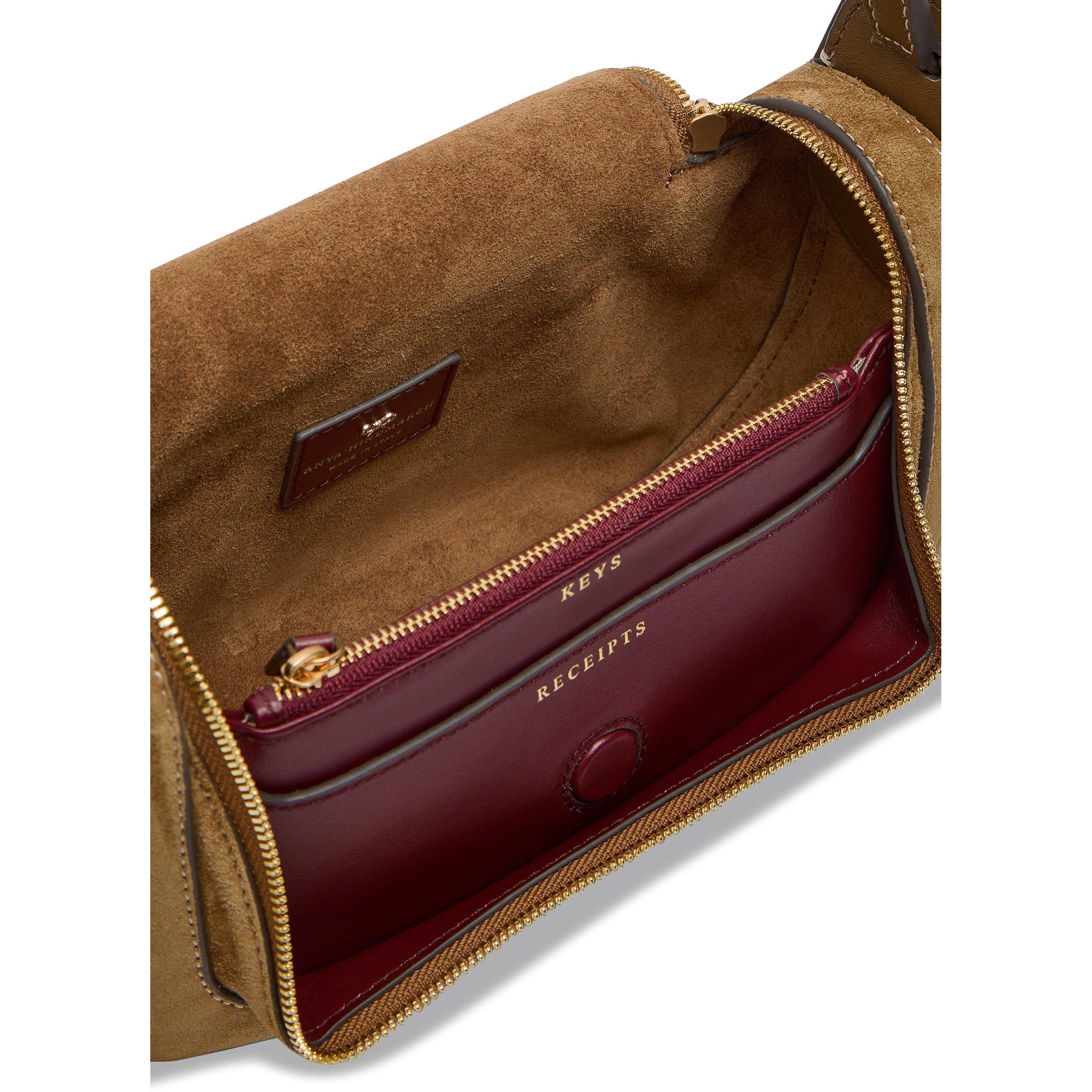 BROWN - Anya Hindmarch - Small Vere Crossbody Shearling - 5