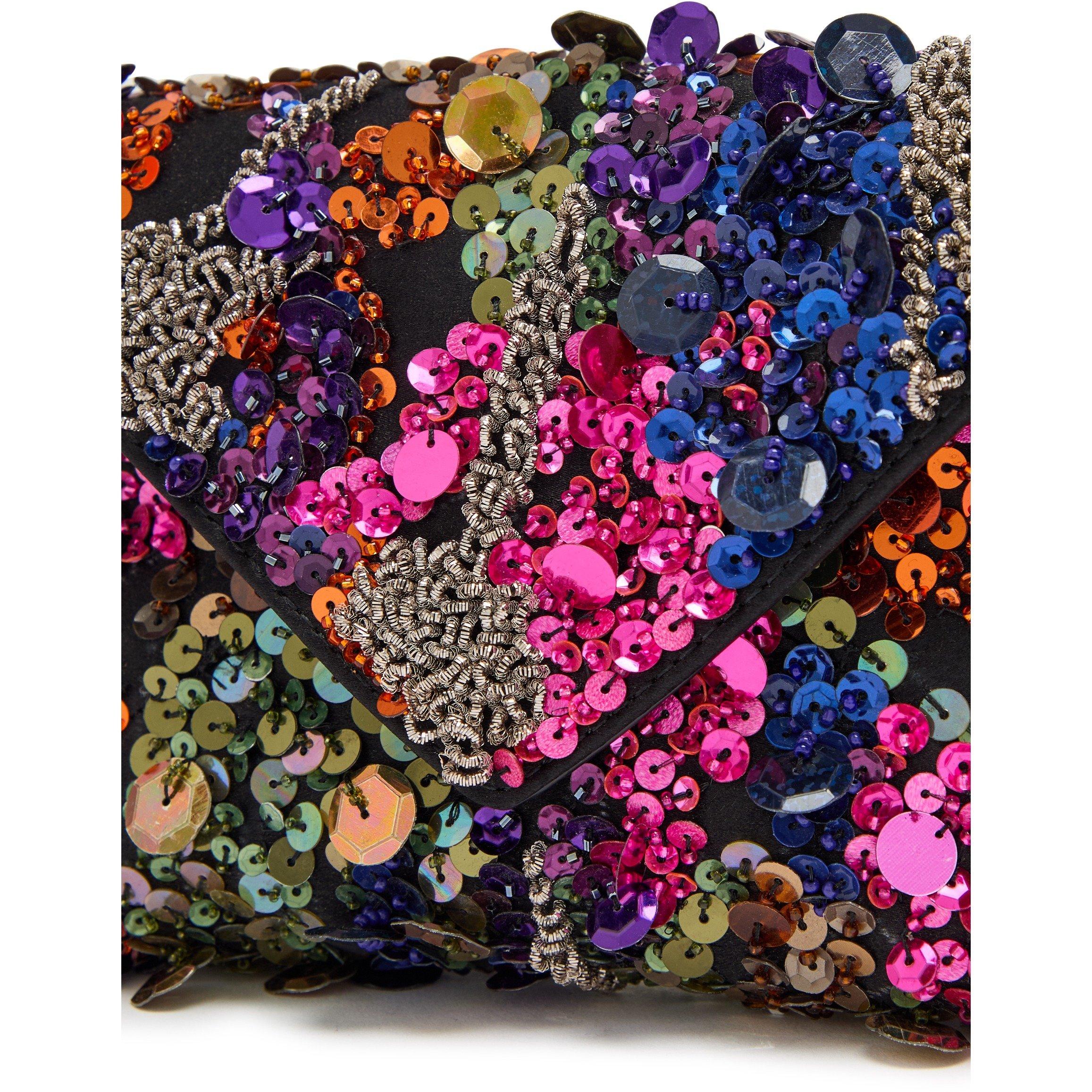 ORANGE - Dries Van Noten - Embellished Envelope bag - 4