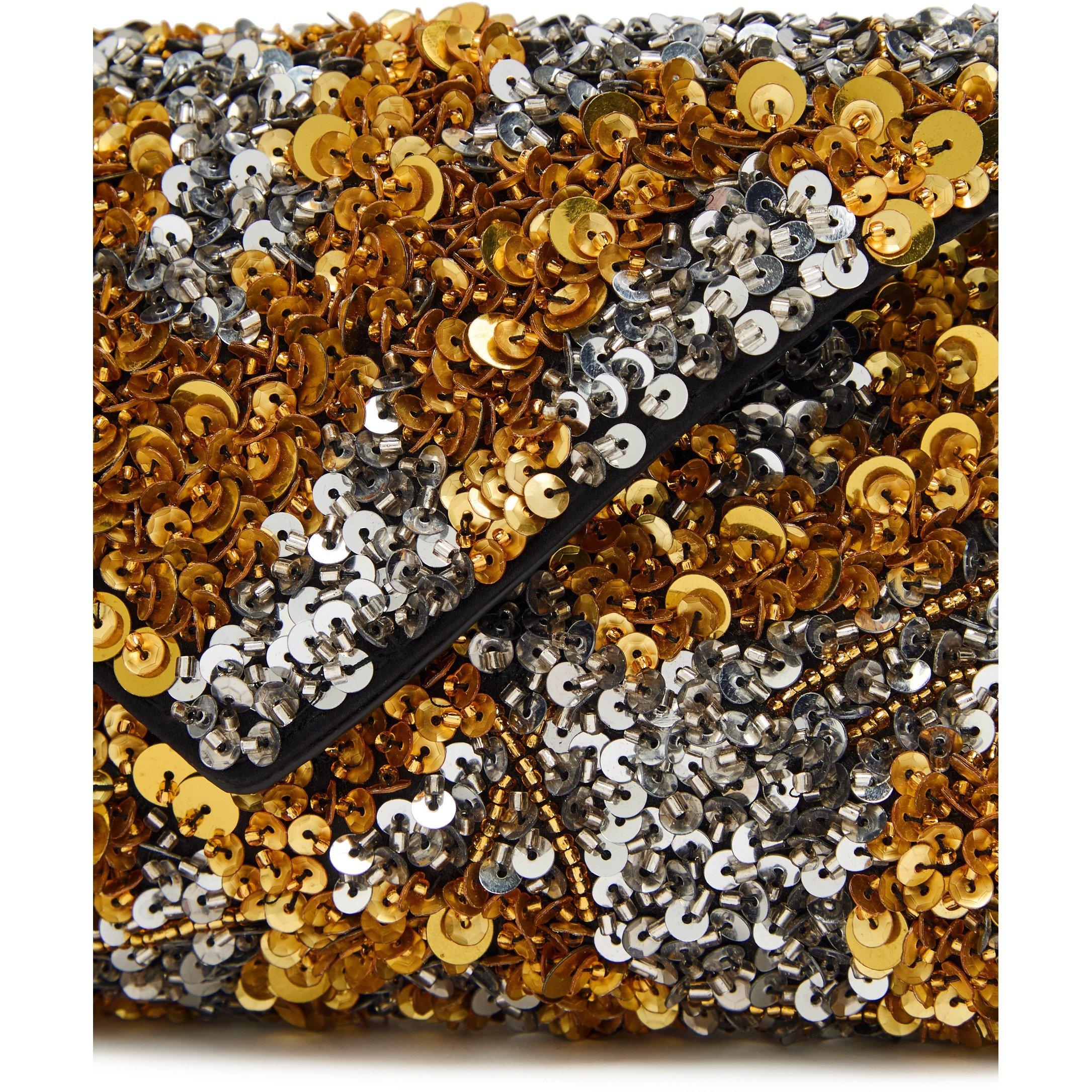 SILVER - Dries Van Noten - Embellished Envelope bag - 4