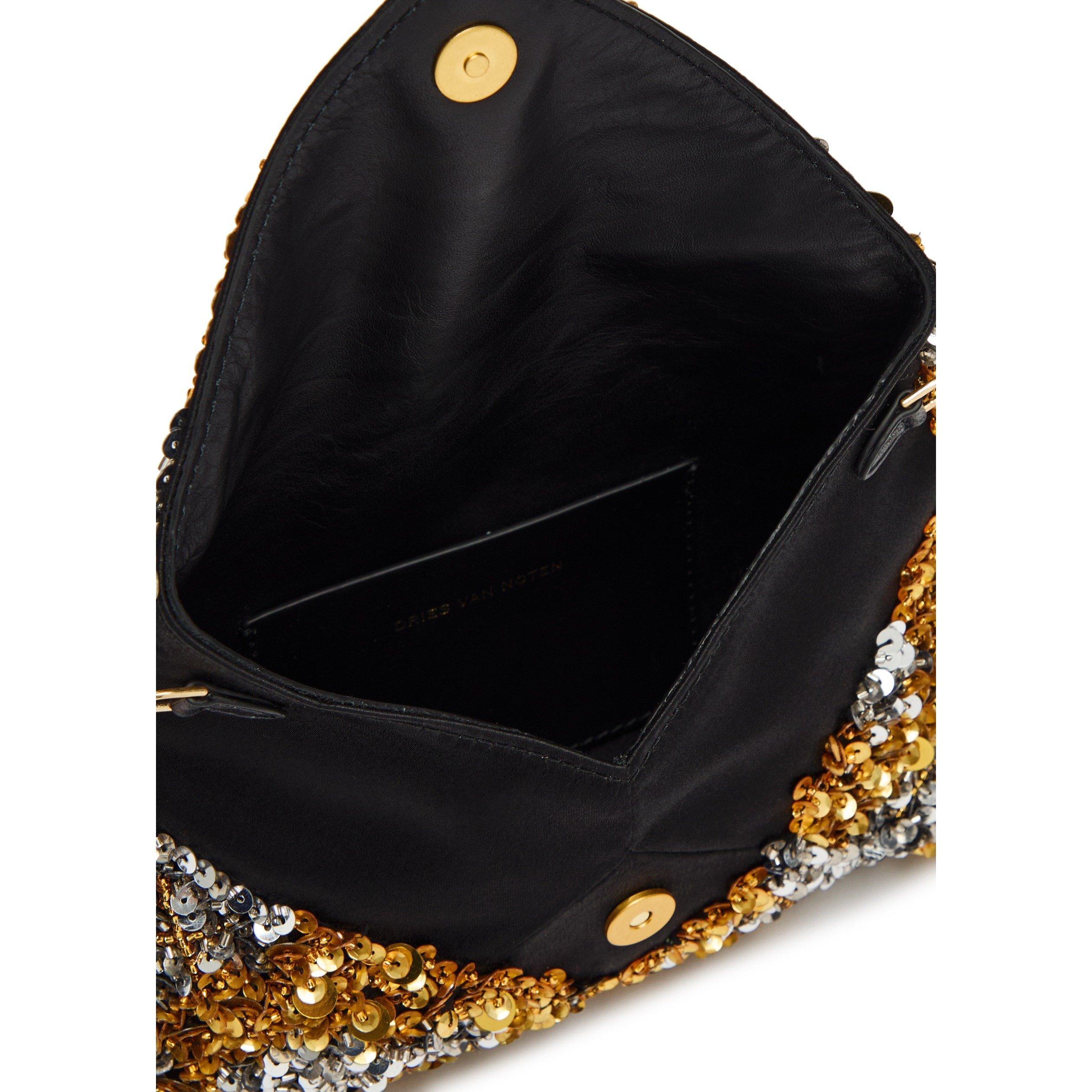 SILVER - Dries Van Noten - Embellished Envelope bag - 5