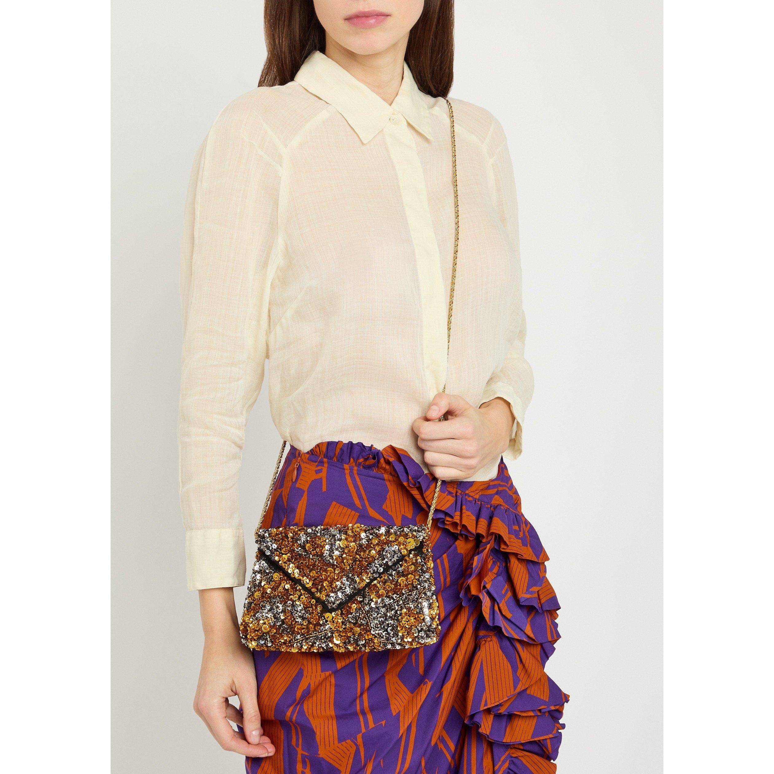 SILVER - Dries Van Noten - Embellished Envelope bag - 6