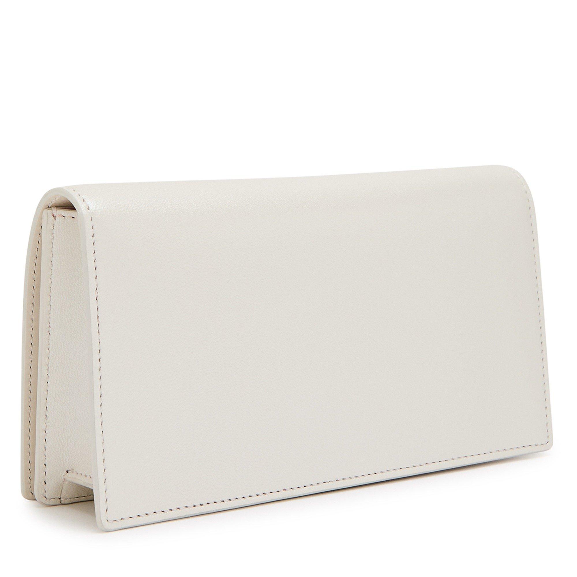 WHITE - Christian Louboutin - Women's Bettina Pearl Leather Clutch Bag - 2