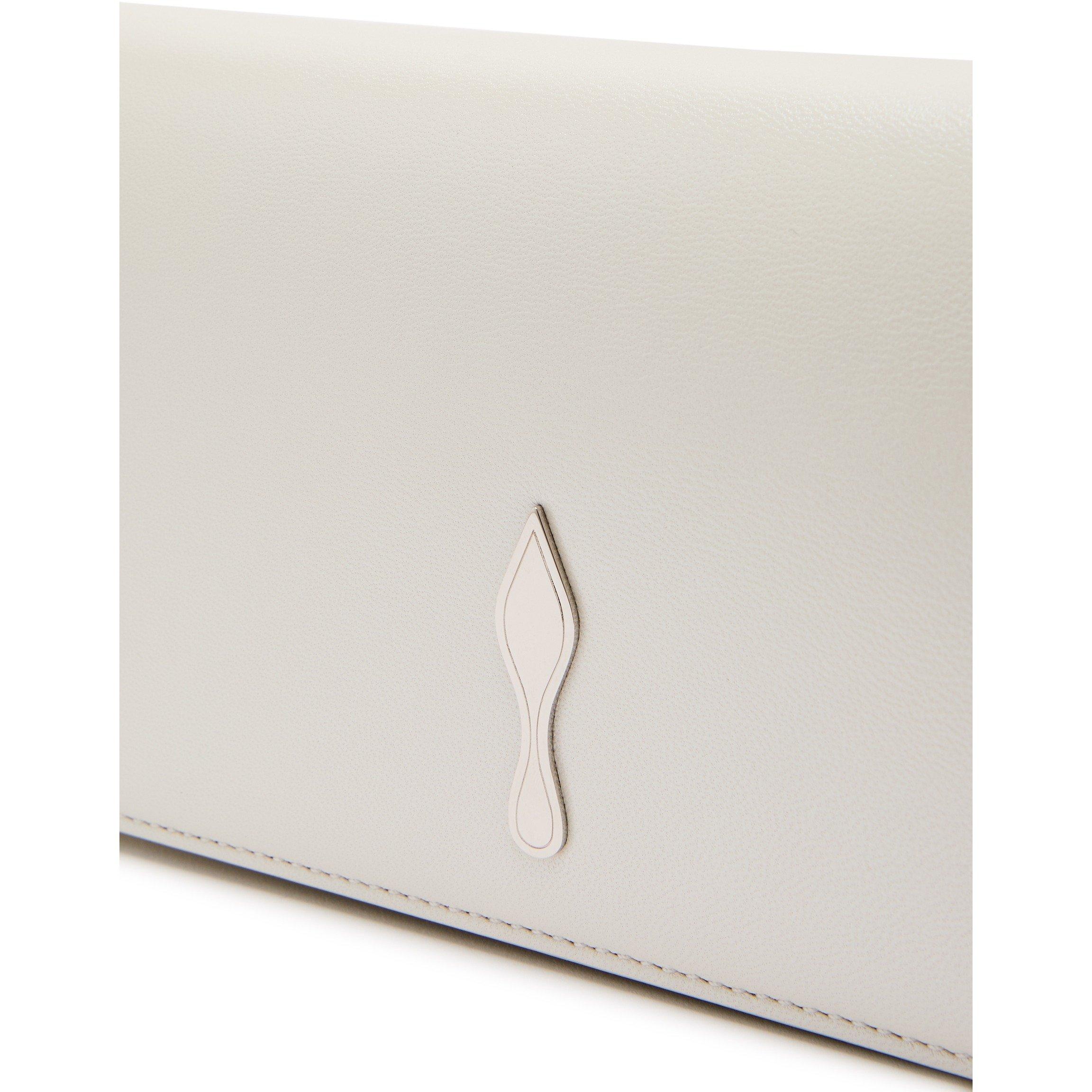 WHITE - Christian Louboutin - Women's Bettina Pearl Leather Clutch Bag - 4