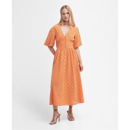 Barbour Kelley Broderie Anglaise Midi Dress