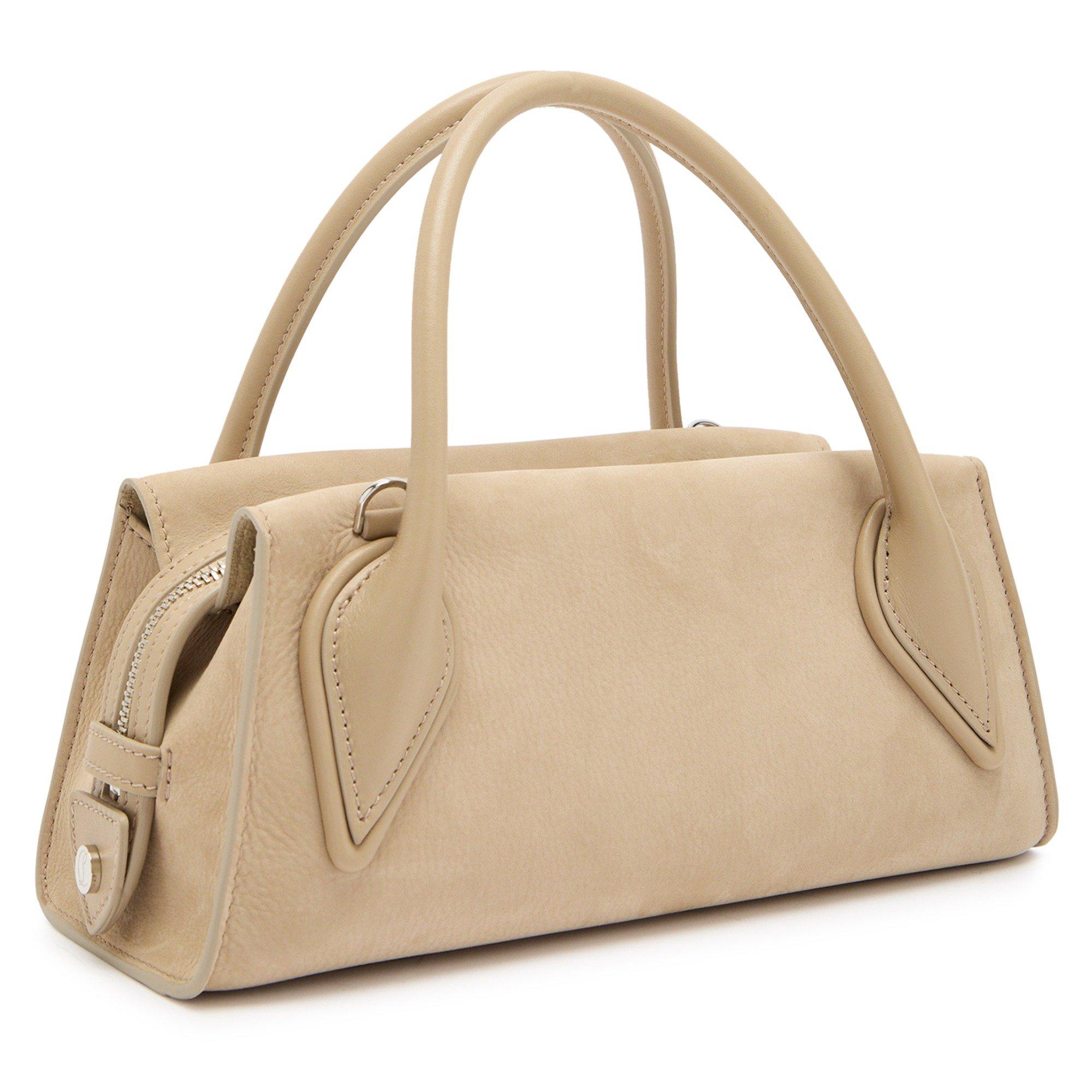CREAM - Christian Louboutin - Women's Venus Baguette Nubuck Bag - 2