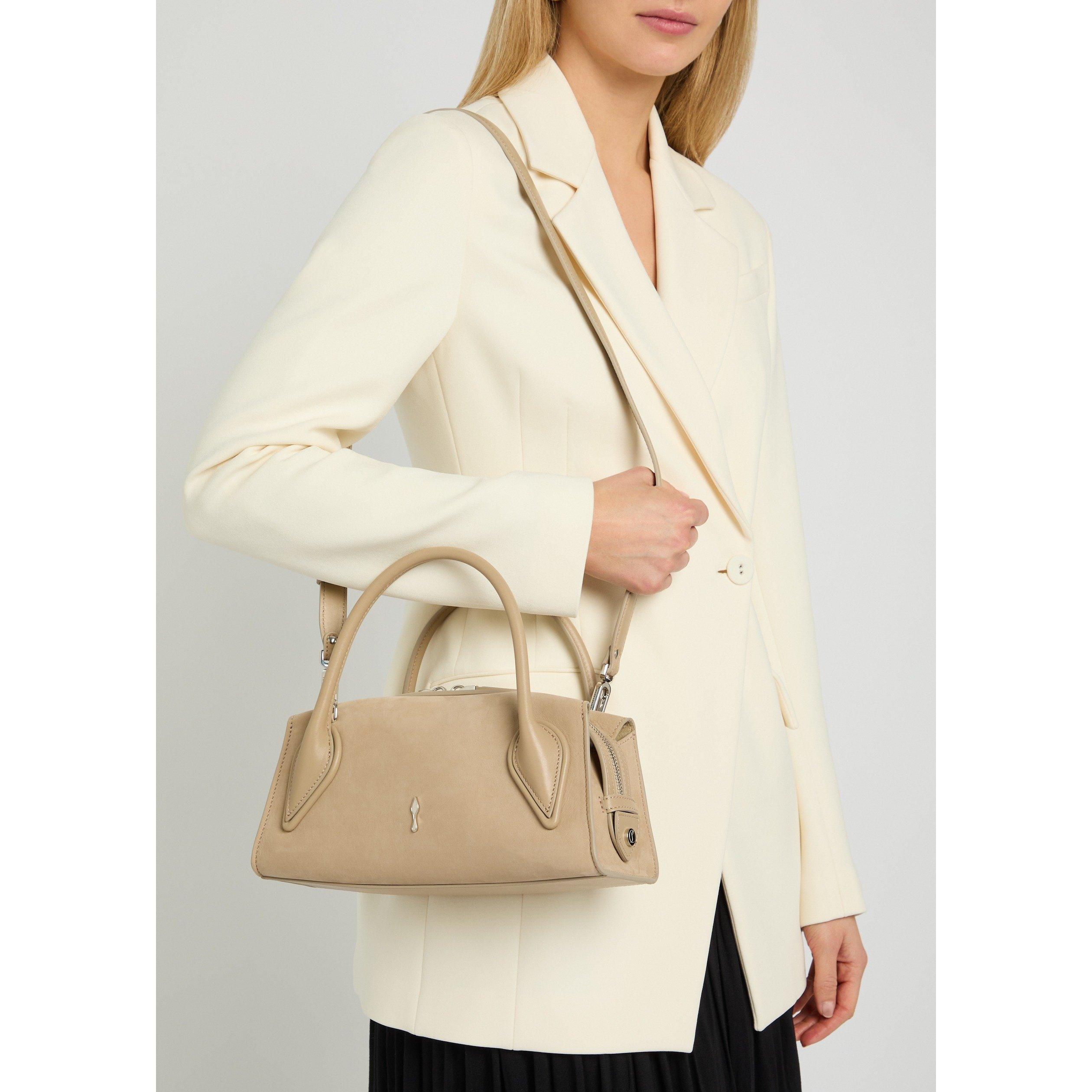 CREAM - Christian Louboutin - Women's Venus Baguette Nubuck Bag - 3