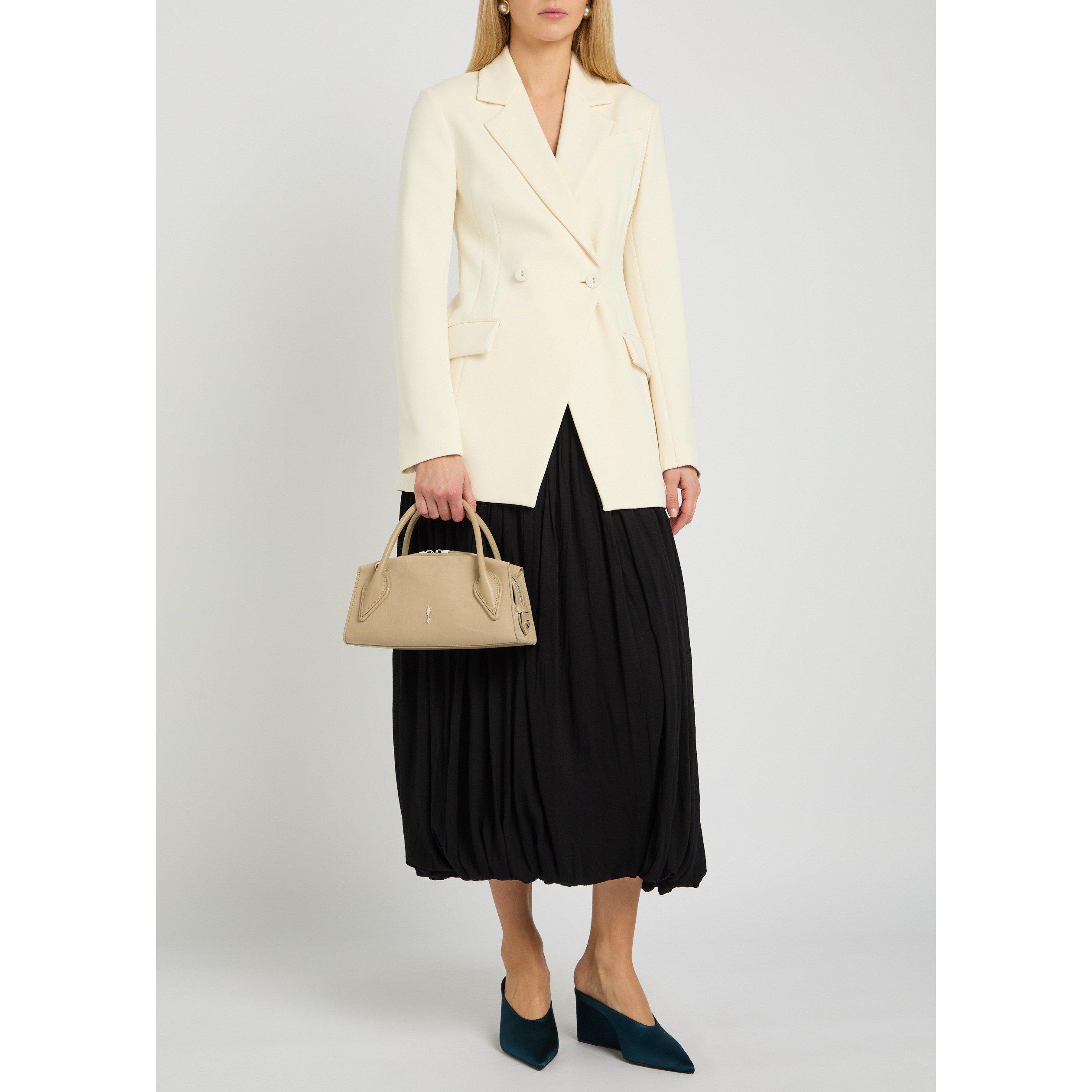 CREAM - Christian Louboutin - Women's Venus Baguette Nubuck Bag - 6