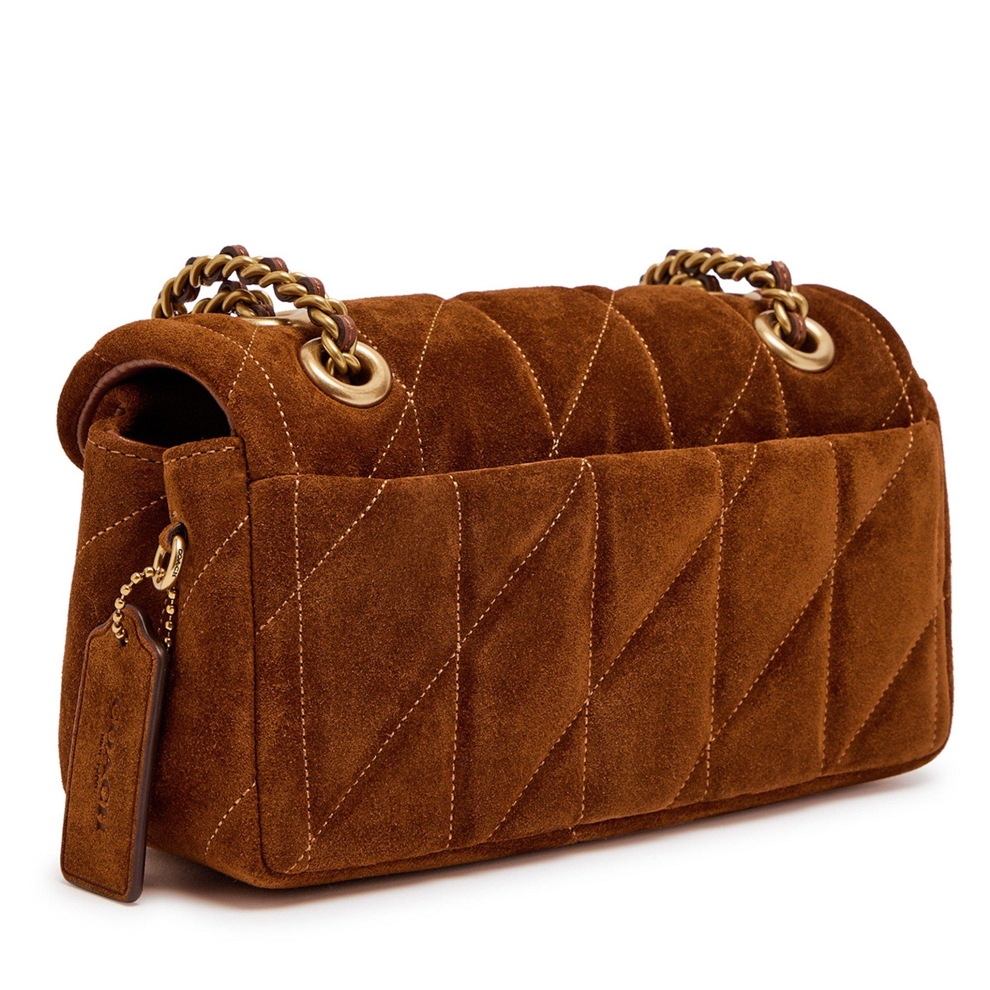 BROWN - Coach - Women's Tabby Quilted Suede Shoulder Bag - 2