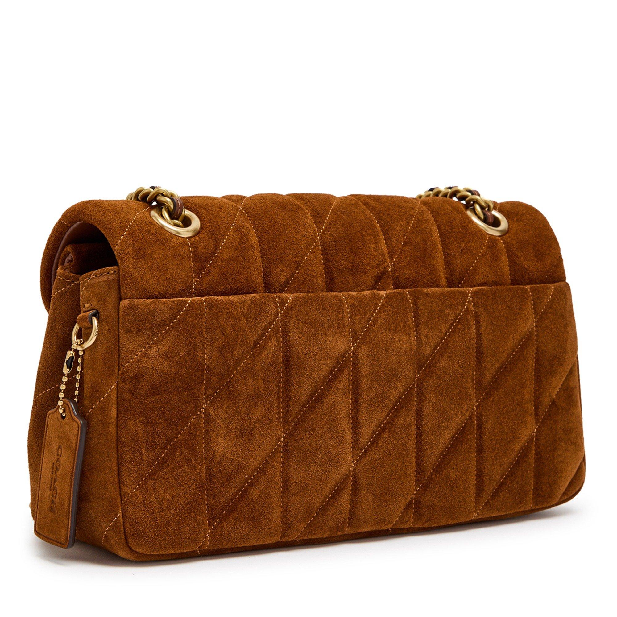 BROWN - Coach - QUILTED SUEDE TABBY - 2