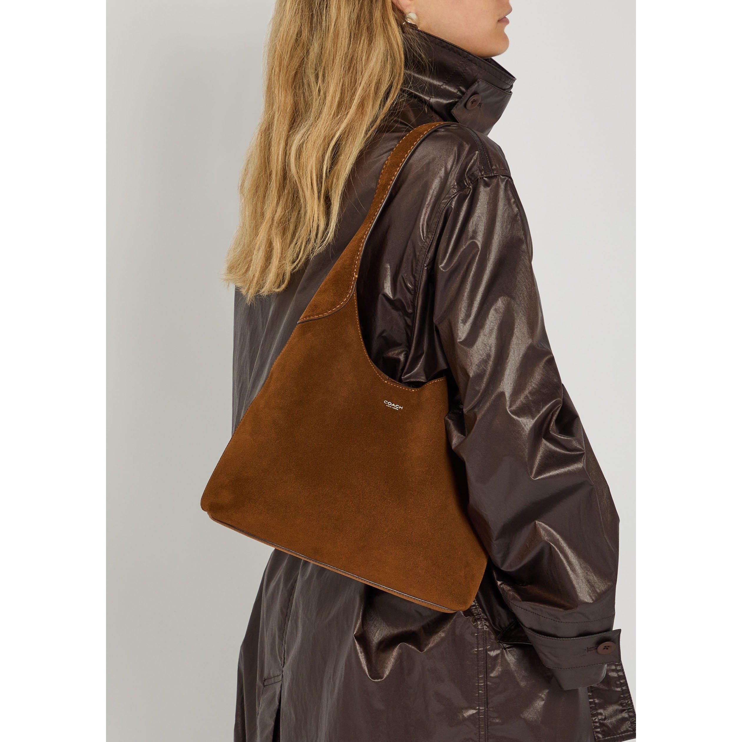 BROWN - Coach - SUEDE BROOKLYN SHOULDER BAG 28 - 3