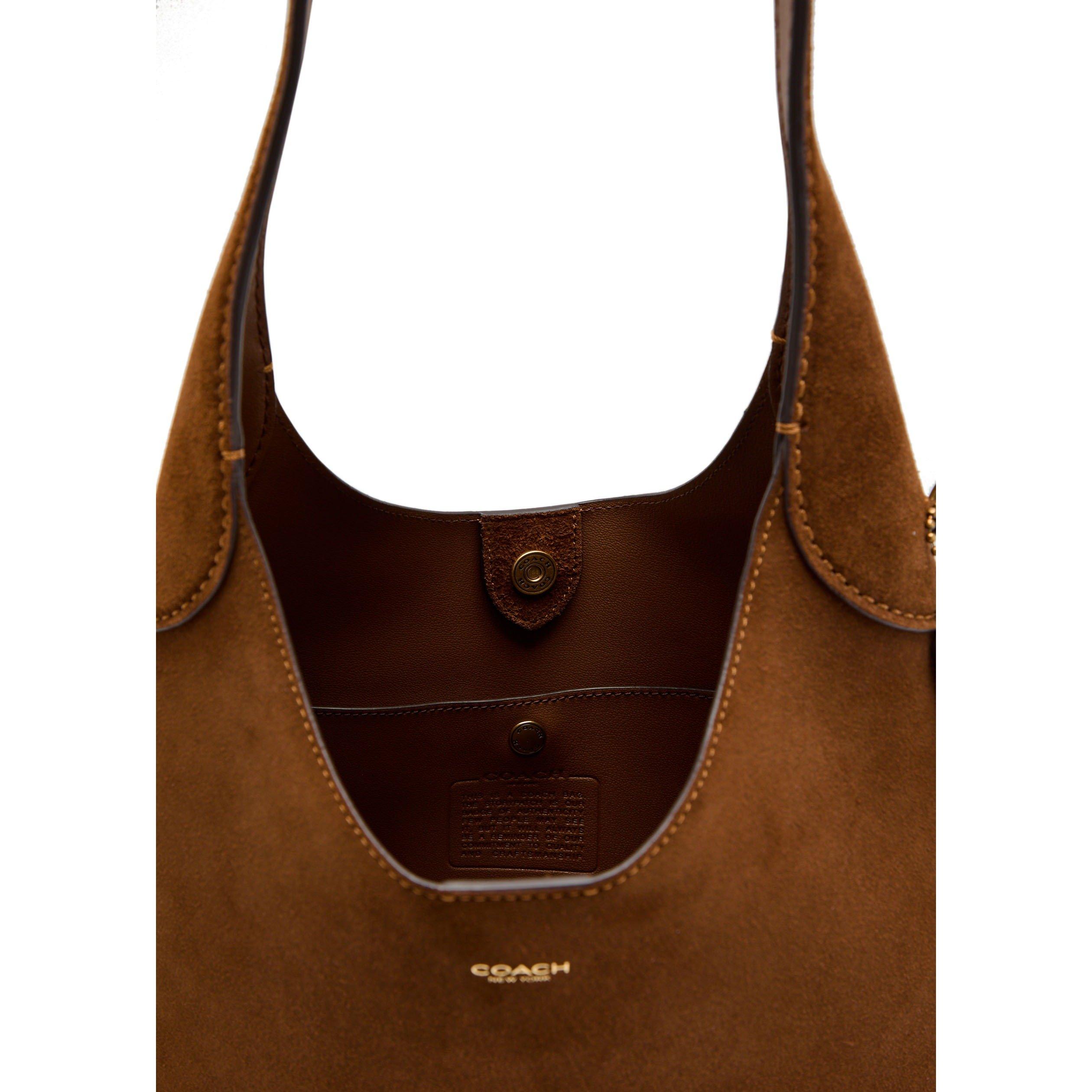 BROWN - Coach - SUEDE BROOKLYN SHOULDER BAG 28 - 5