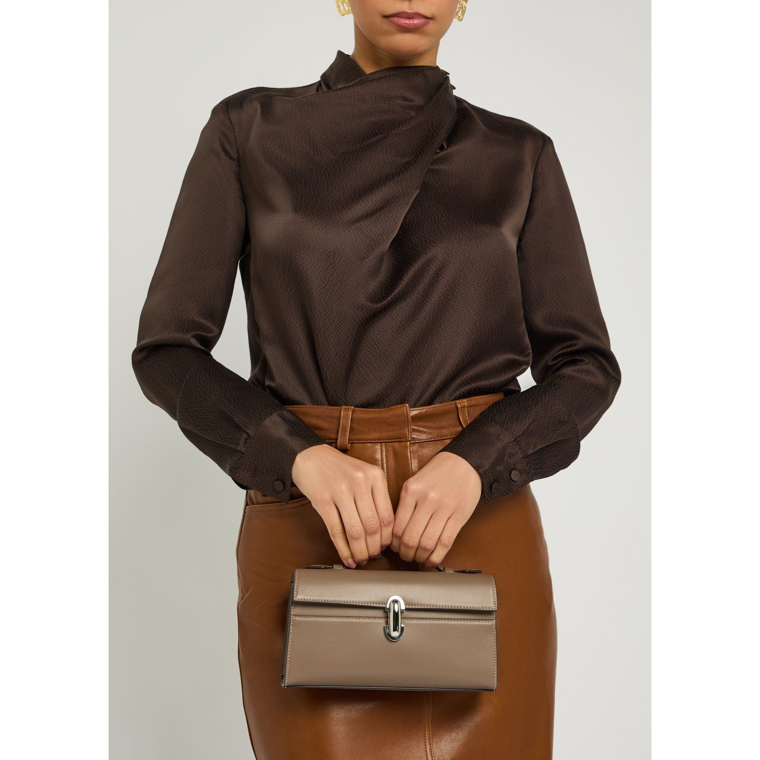 TAUPE - Savette - SYMMETRY SMOOTH LEATHER POCHET - 3