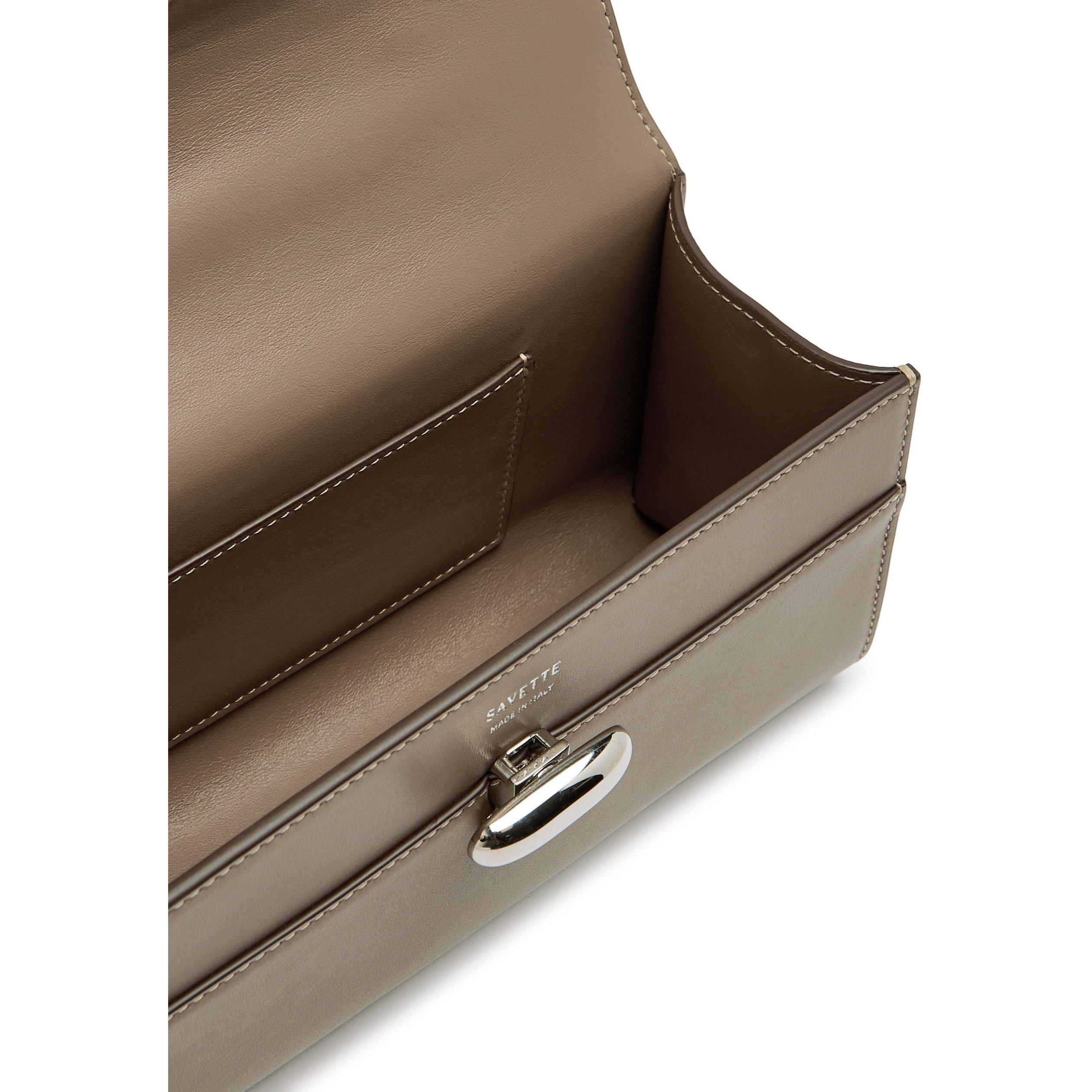 TAUPE - Savette - SYMMETRY SMOOTH LEATHER POCHET - 5