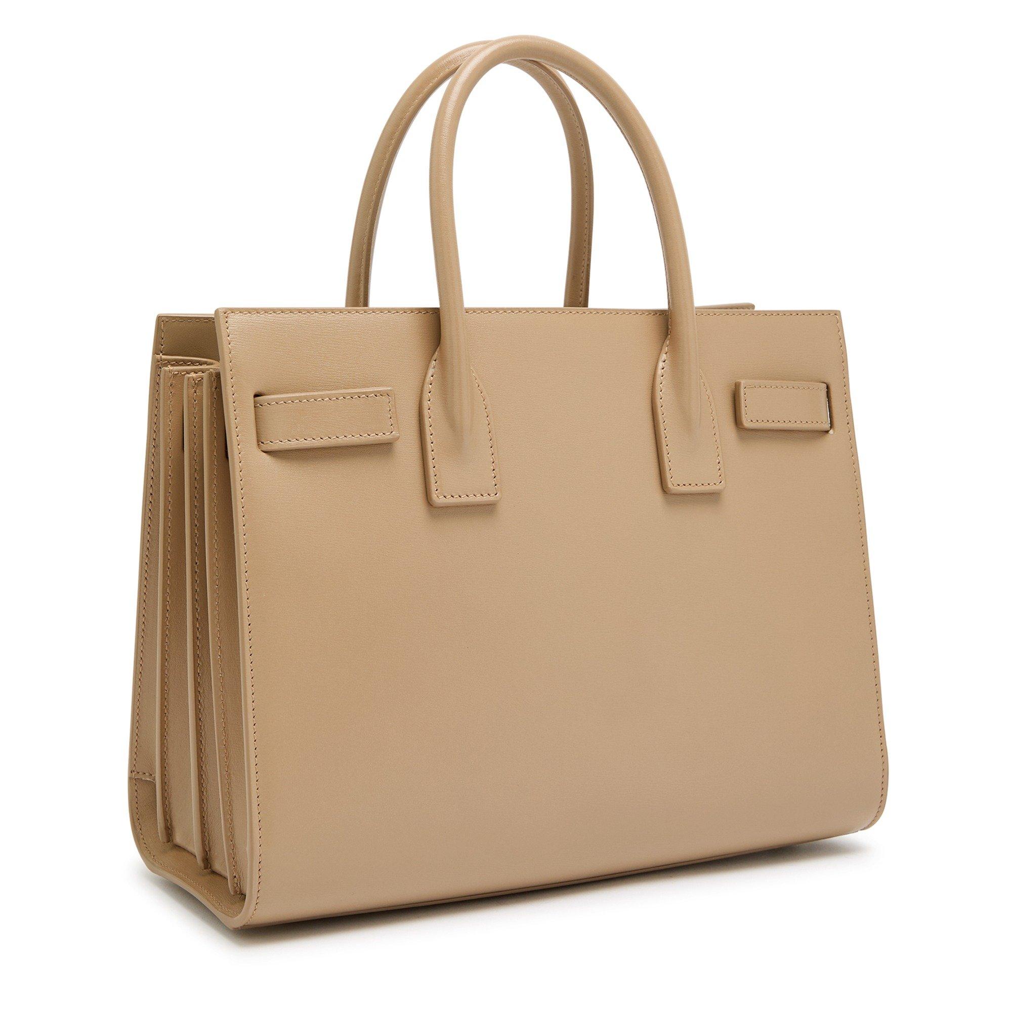 BEIGE - Saint Laurent - Women's Sac de Jour Baby Leather Top-Handle Bag - 2