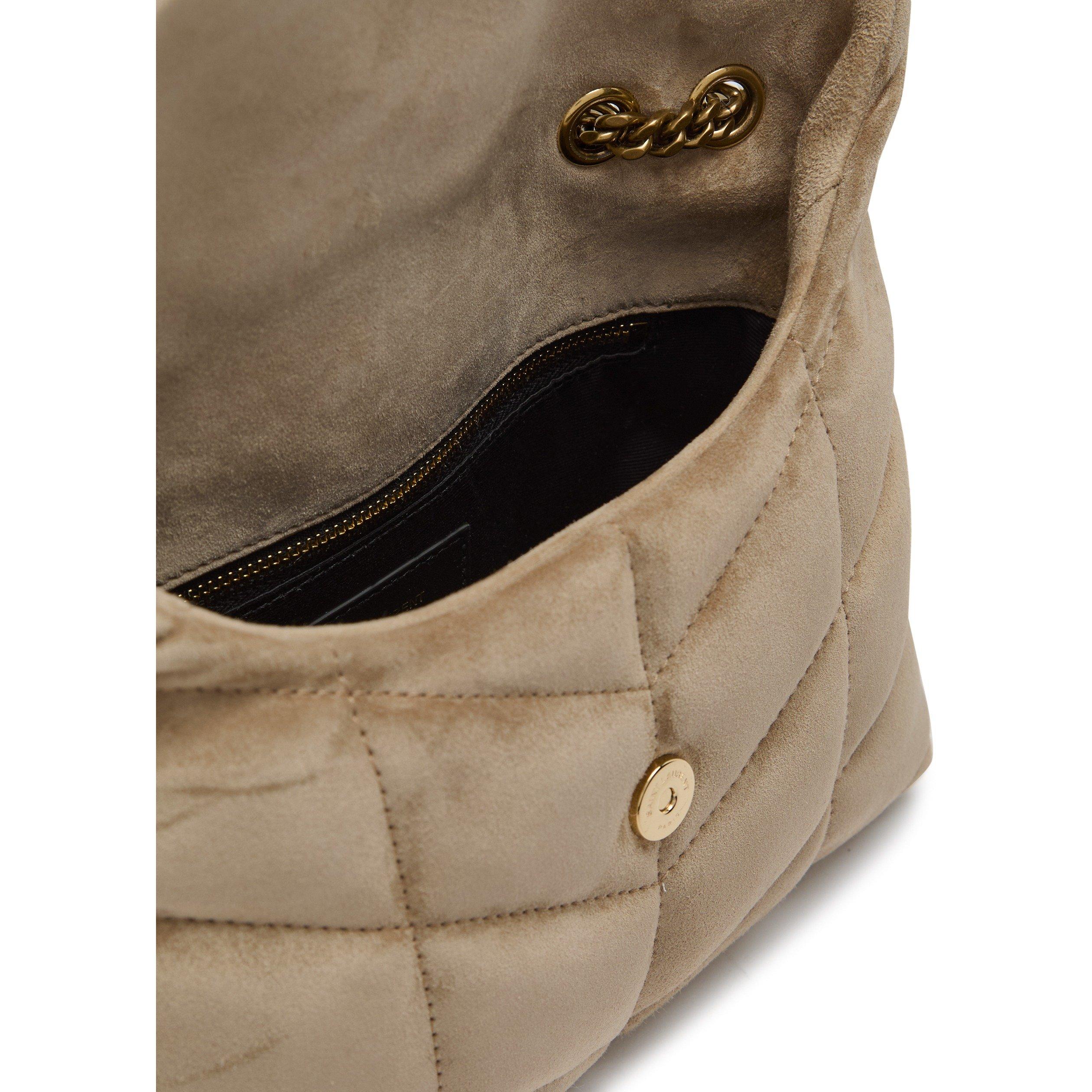 BEIGE - Saint Laurent - Women's Toy Puffer Suede Shoulder Bag - 5