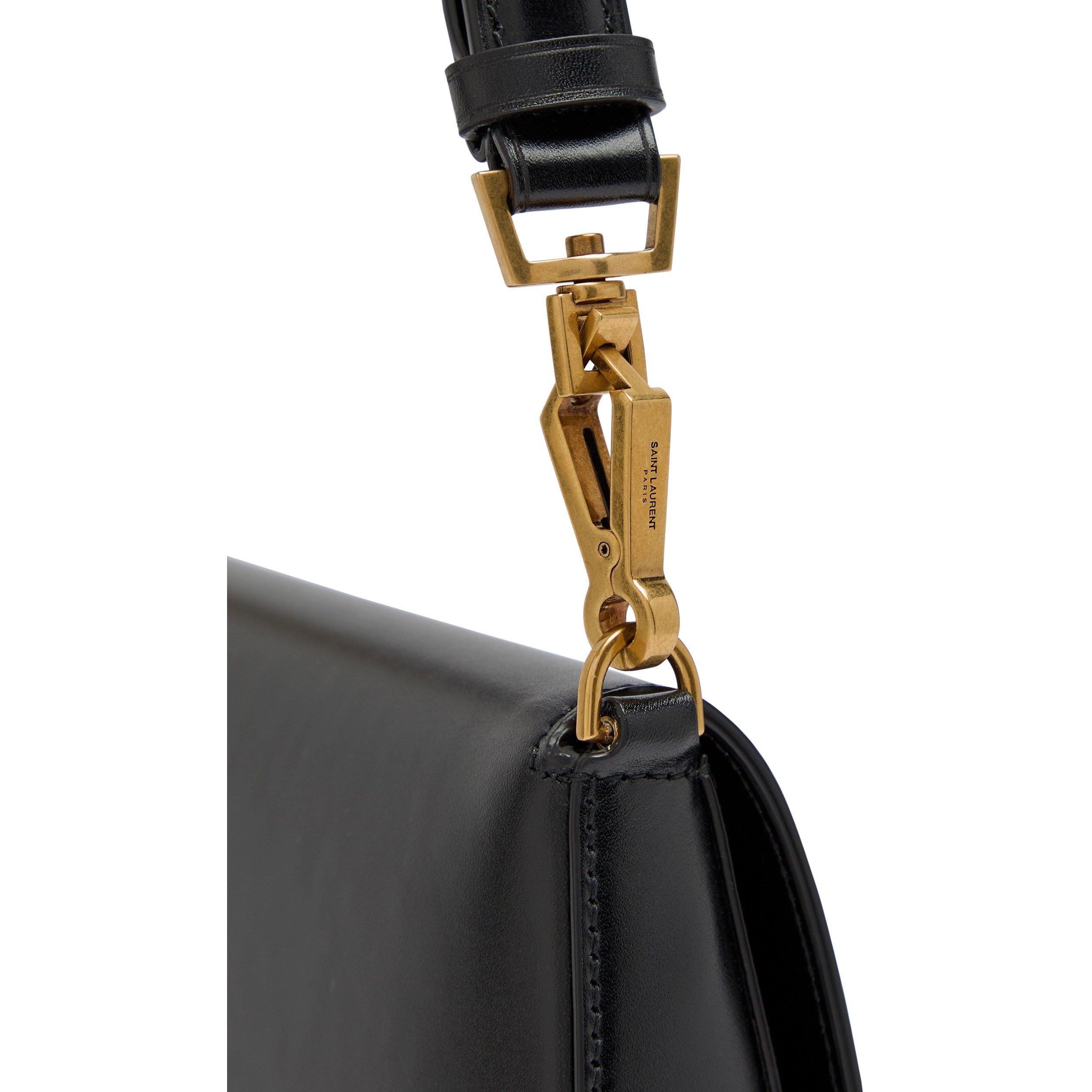 BLACK - Saint Laurent - MINI VOLTAIRE TOP HANDLE BAG - 4