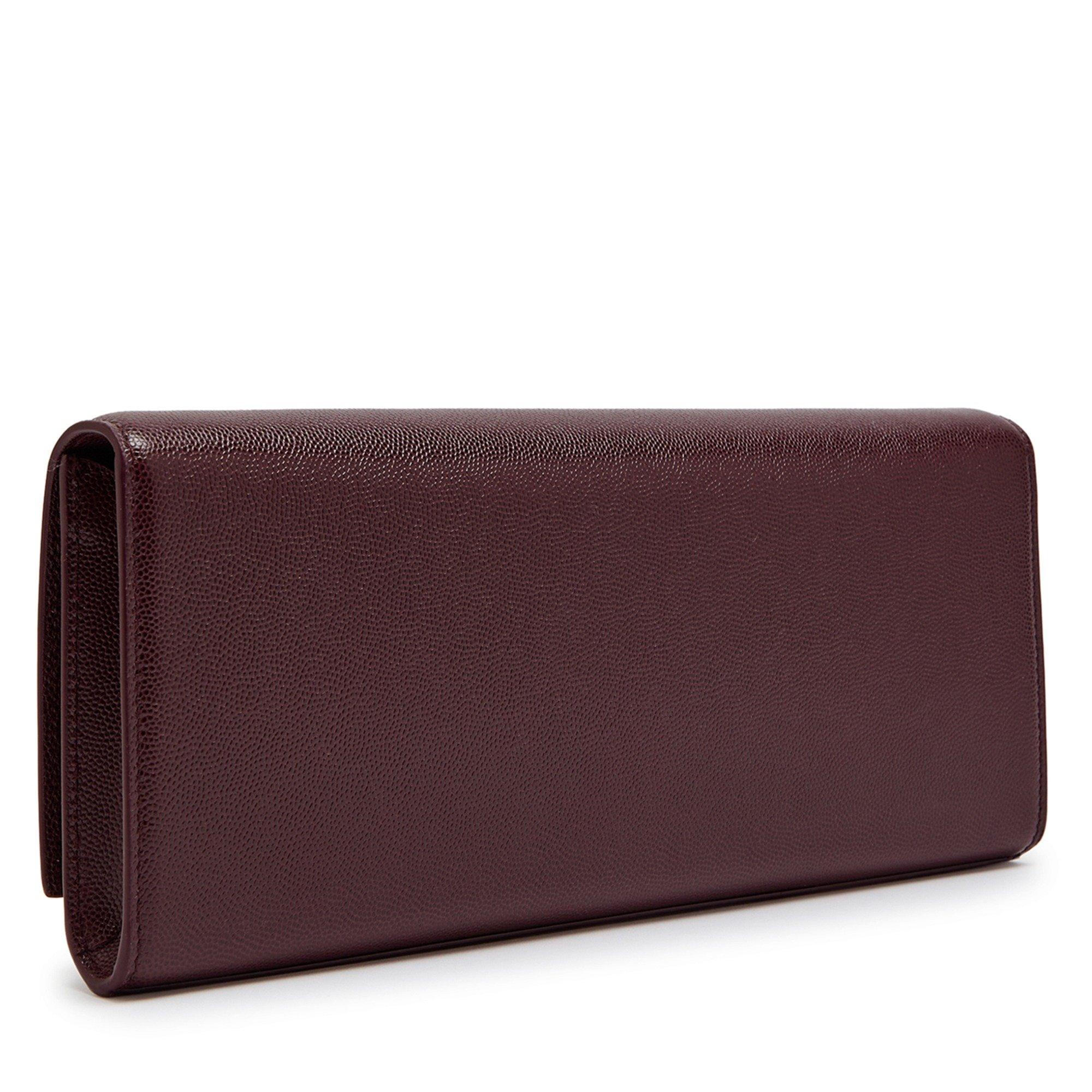 BURGUNDY - Saint Laurent - Women's Kate Baguette Leather Chain Strap Bag - 2