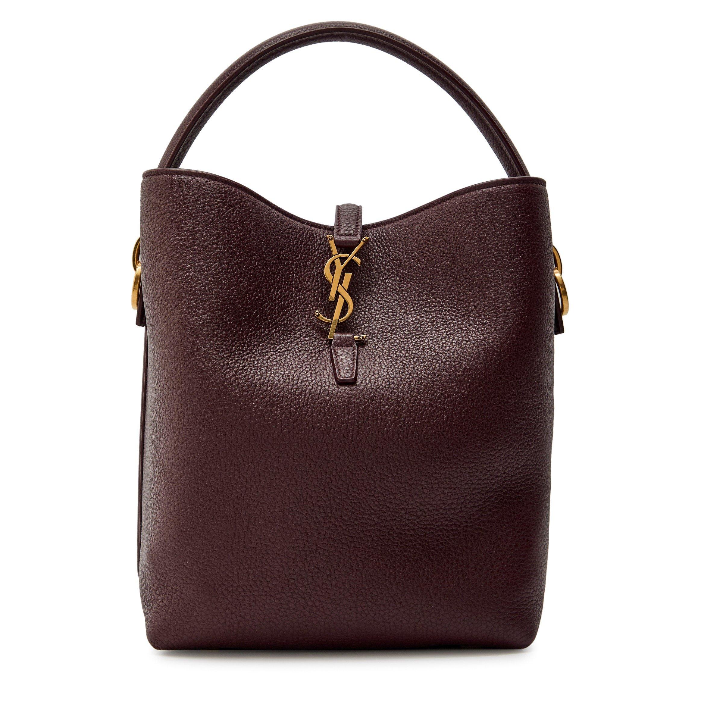 BURGUNDY - Saint Laurent - LE 37 BUCKET GRAIN LEATHER - 1