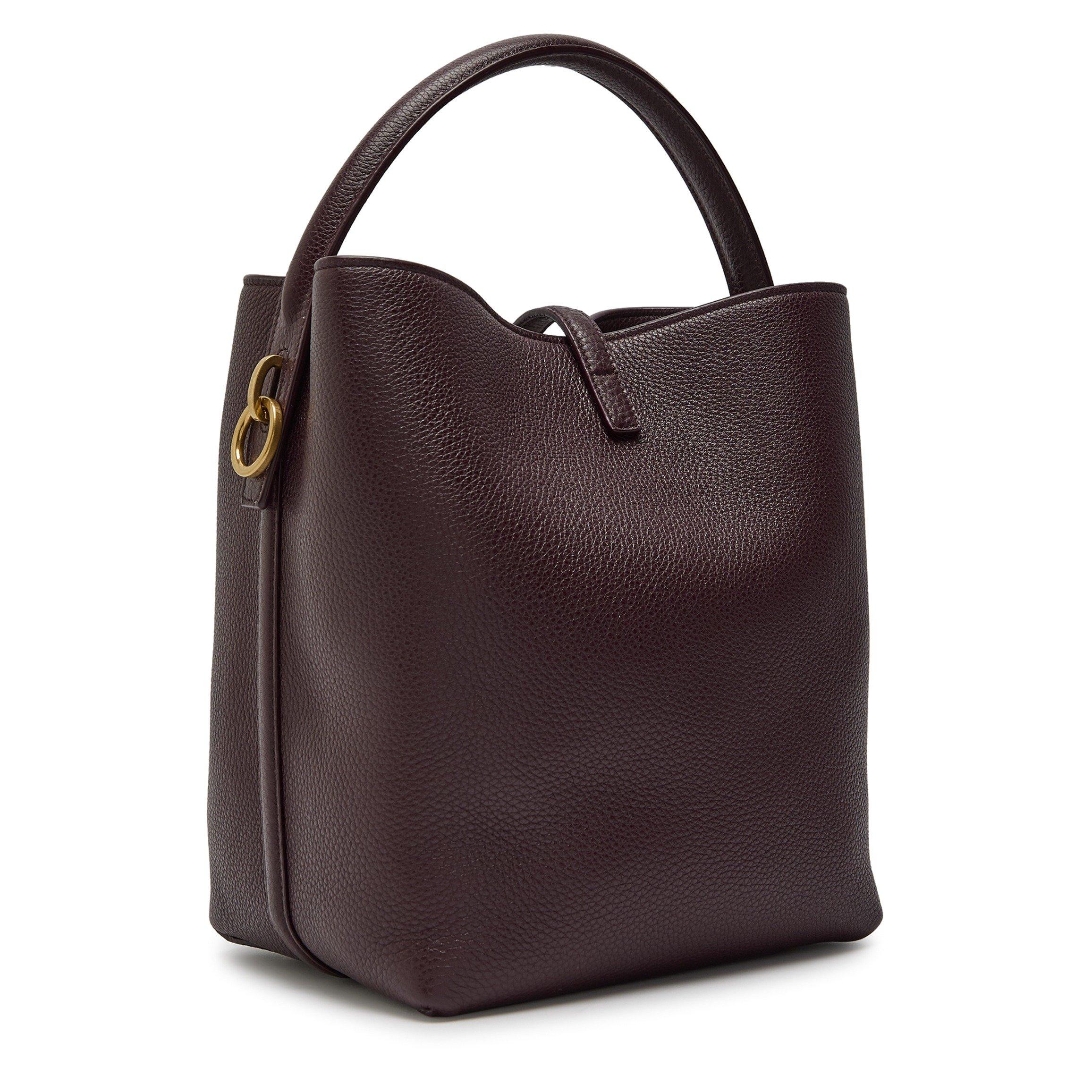 BURGUNDY - Saint Laurent - LE 37 BUCKET GRAIN LEATHER - 2
