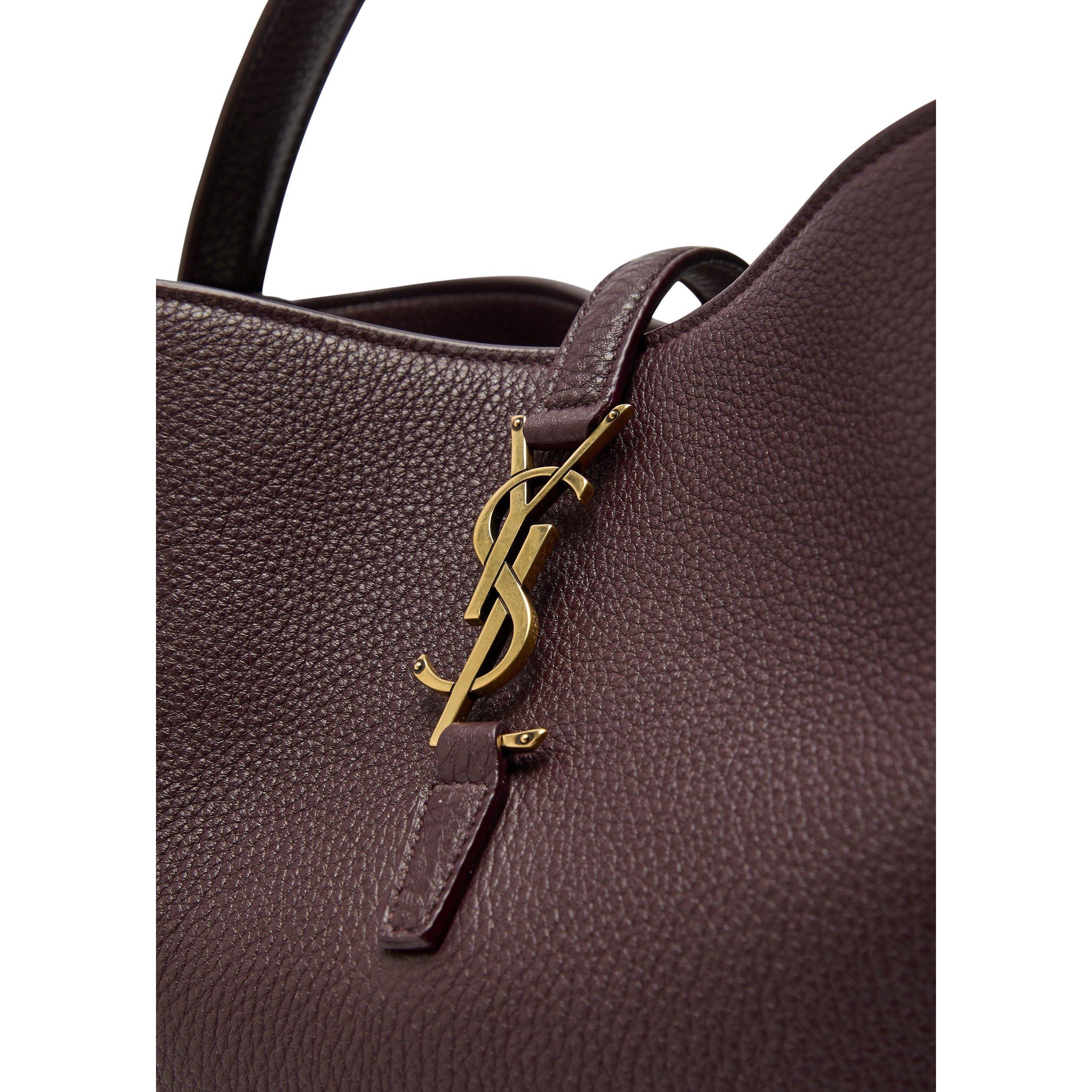 BURGUNDY - Saint Laurent - LE 37 BUCKET GRAIN LEATHER - 4
