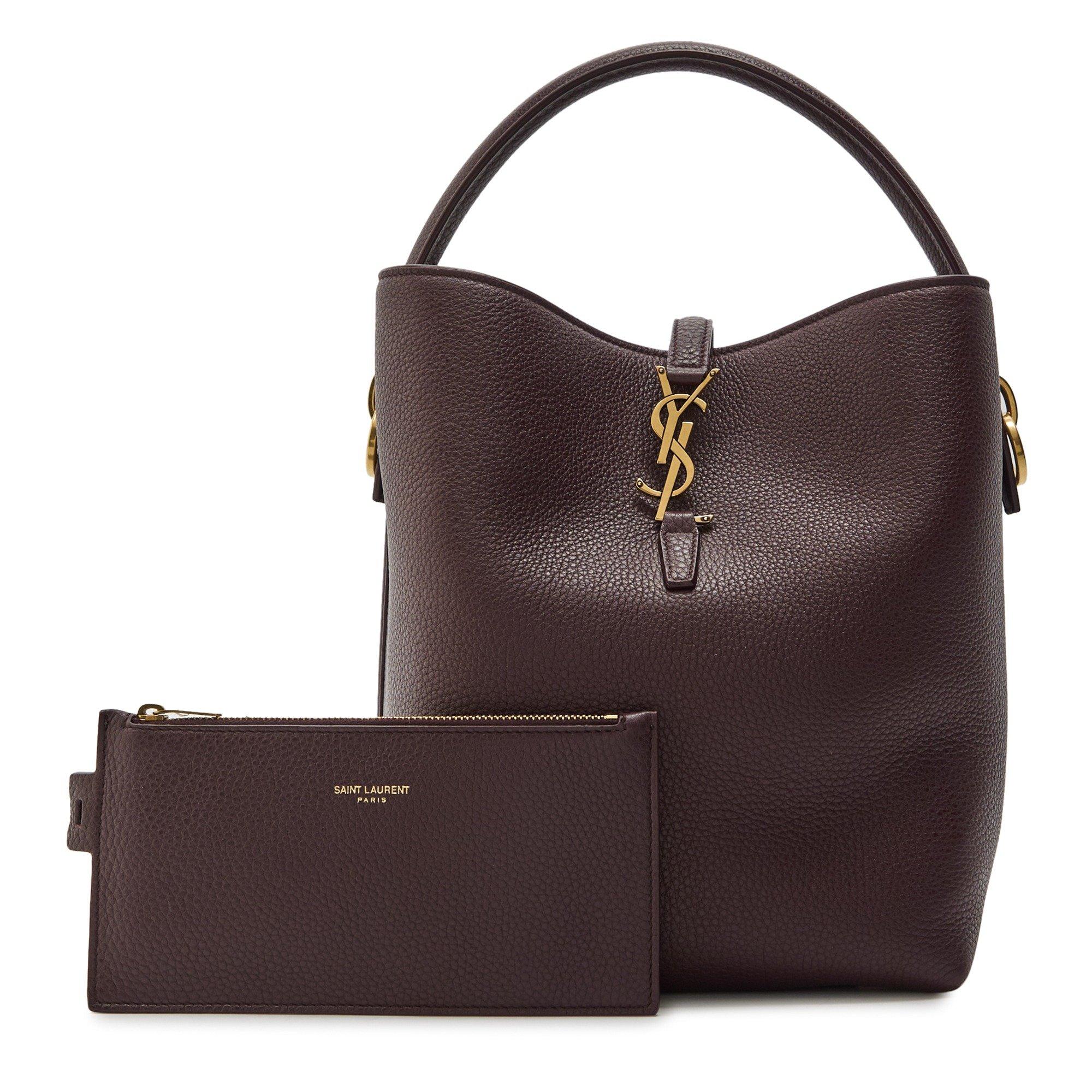 BURGUNDY - Saint Laurent - LE 37 BUCKET GRAIN LEATHER - 6