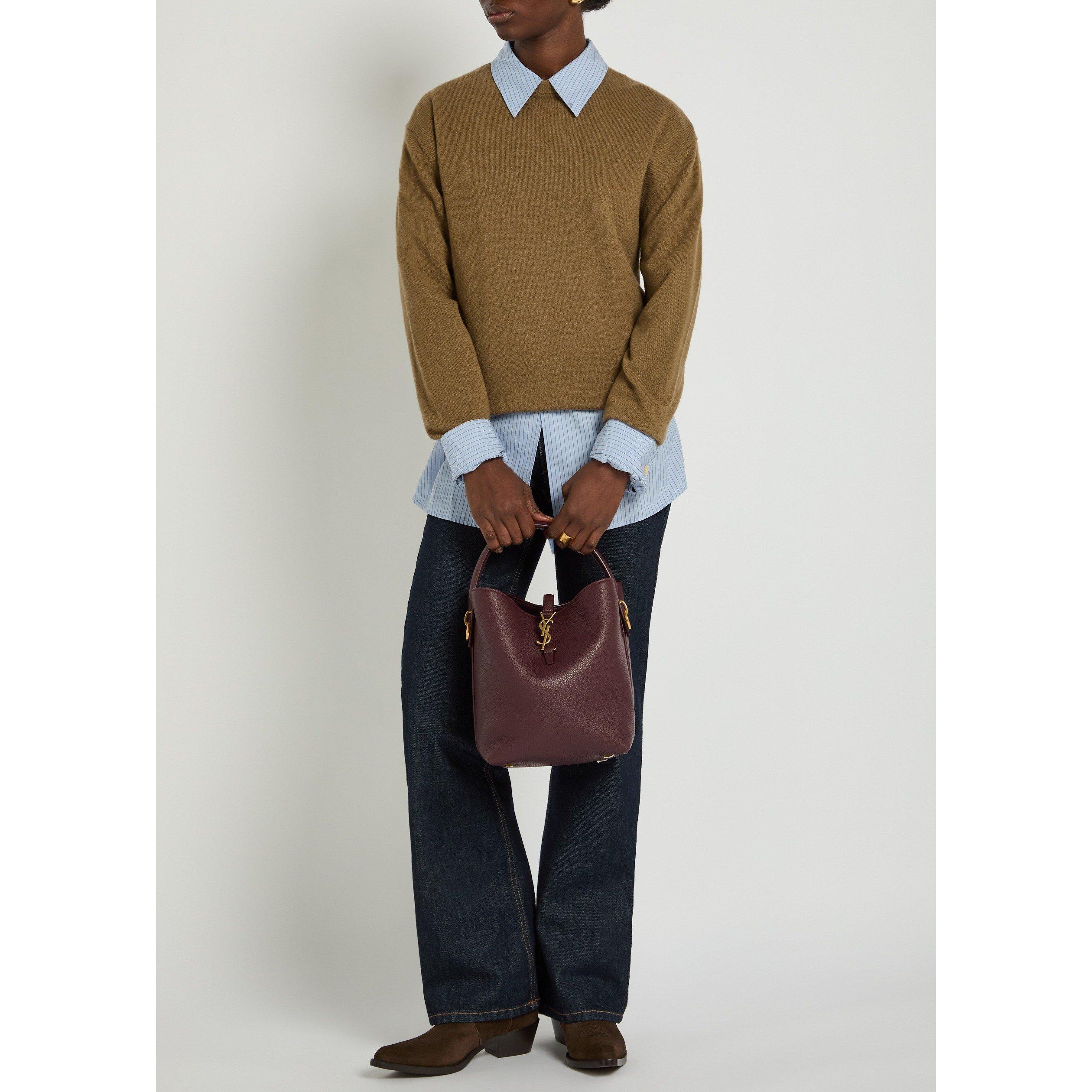 BURGUNDY - Saint Laurent - LE 37 BUCKET GRAIN LEATHER - 7