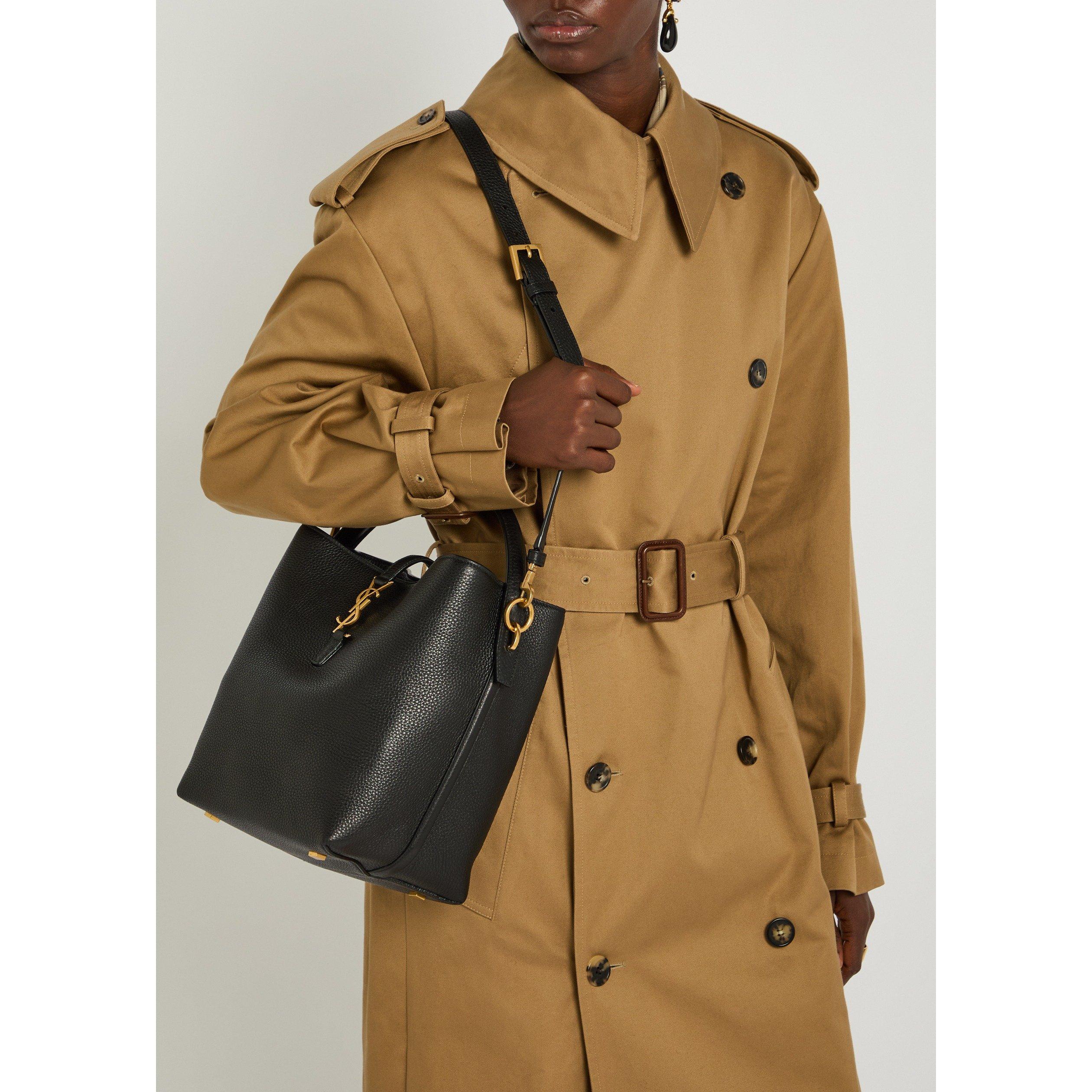 BLACK - Saint Laurent - LE 37 BUCKET GRAIN LEATHER - 3