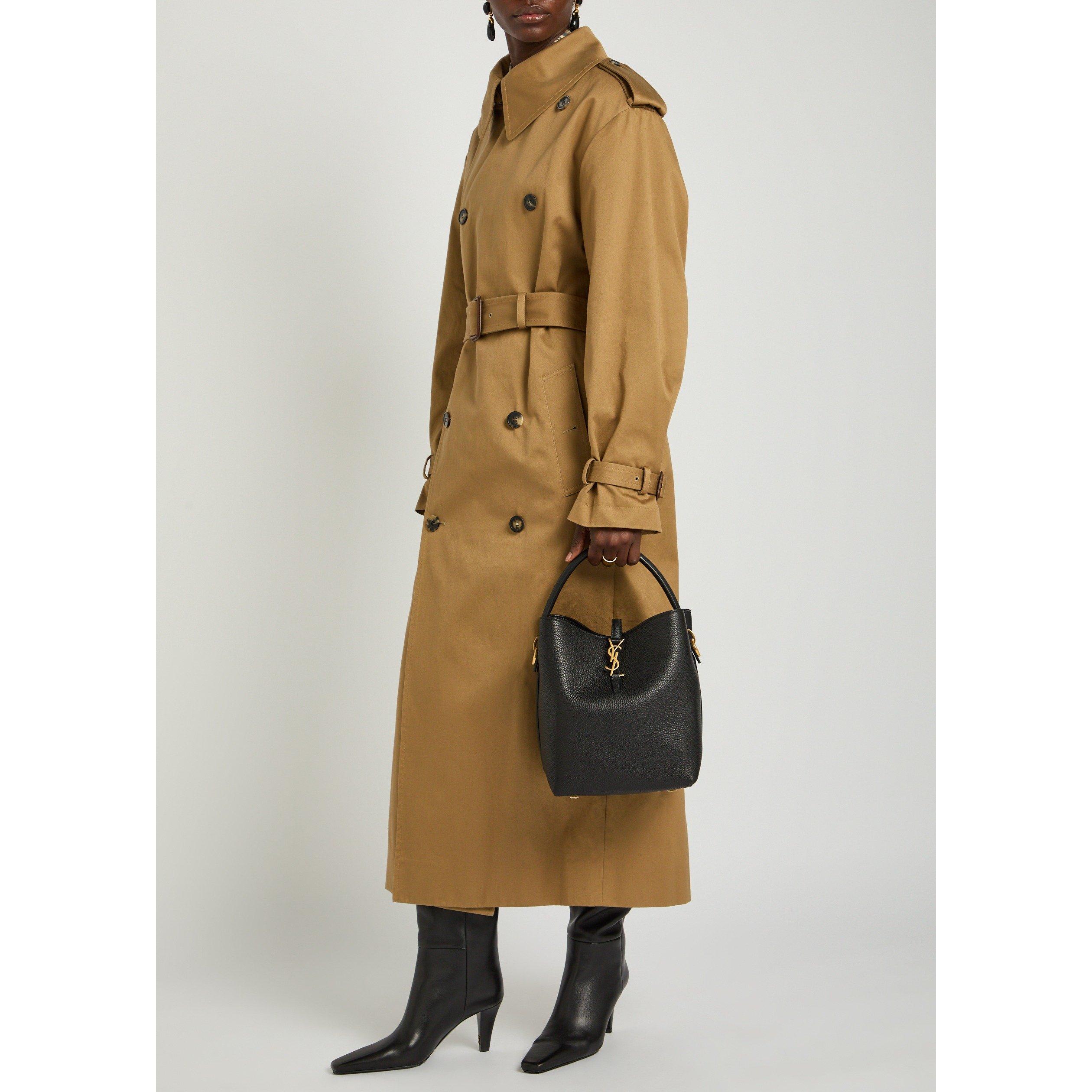 BLACK - Saint Laurent - LE 37 BUCKET GRAIN LEATHER - 7