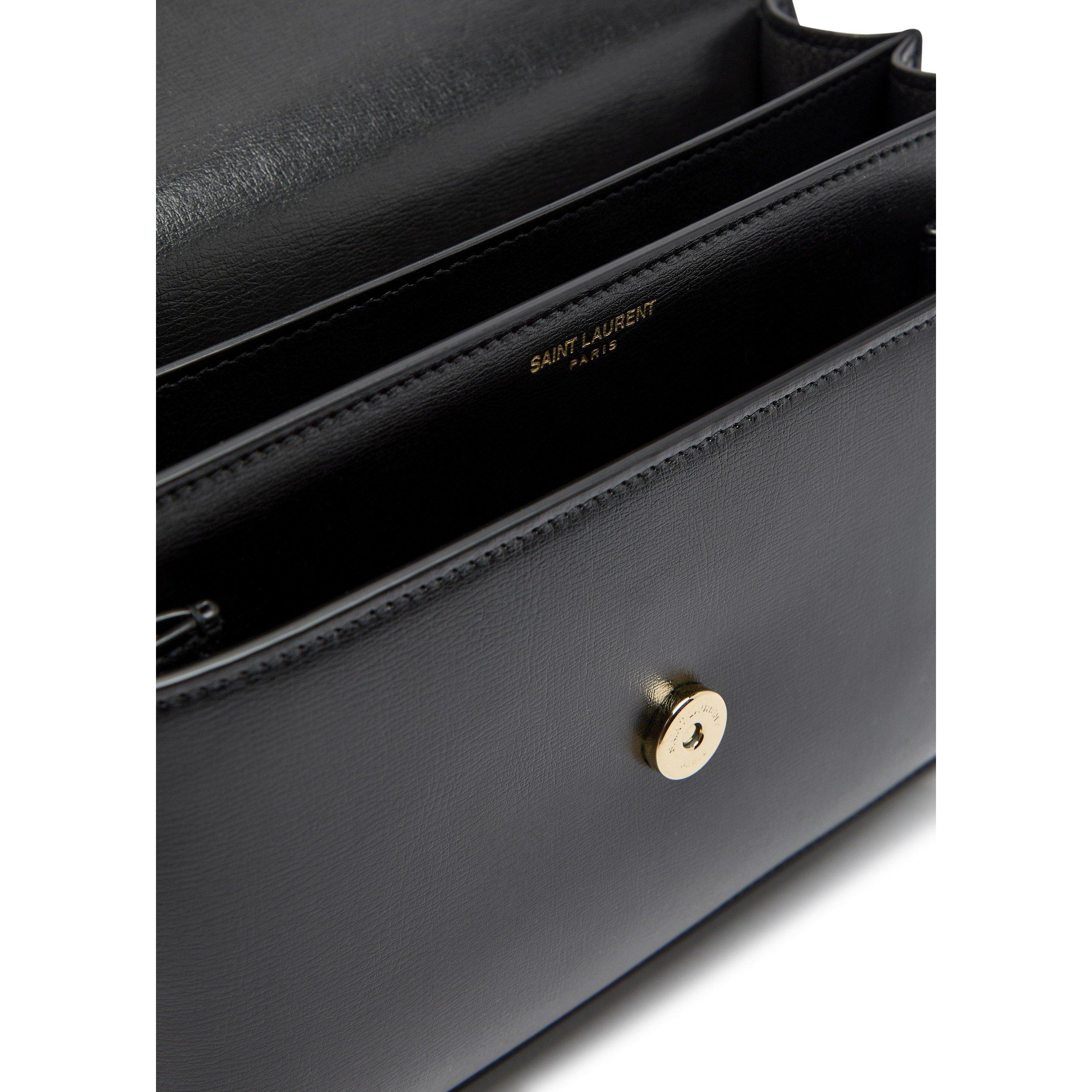 BLACK - Saint Laurent - Women's Sunset Leather Shoulder Bag - 5
