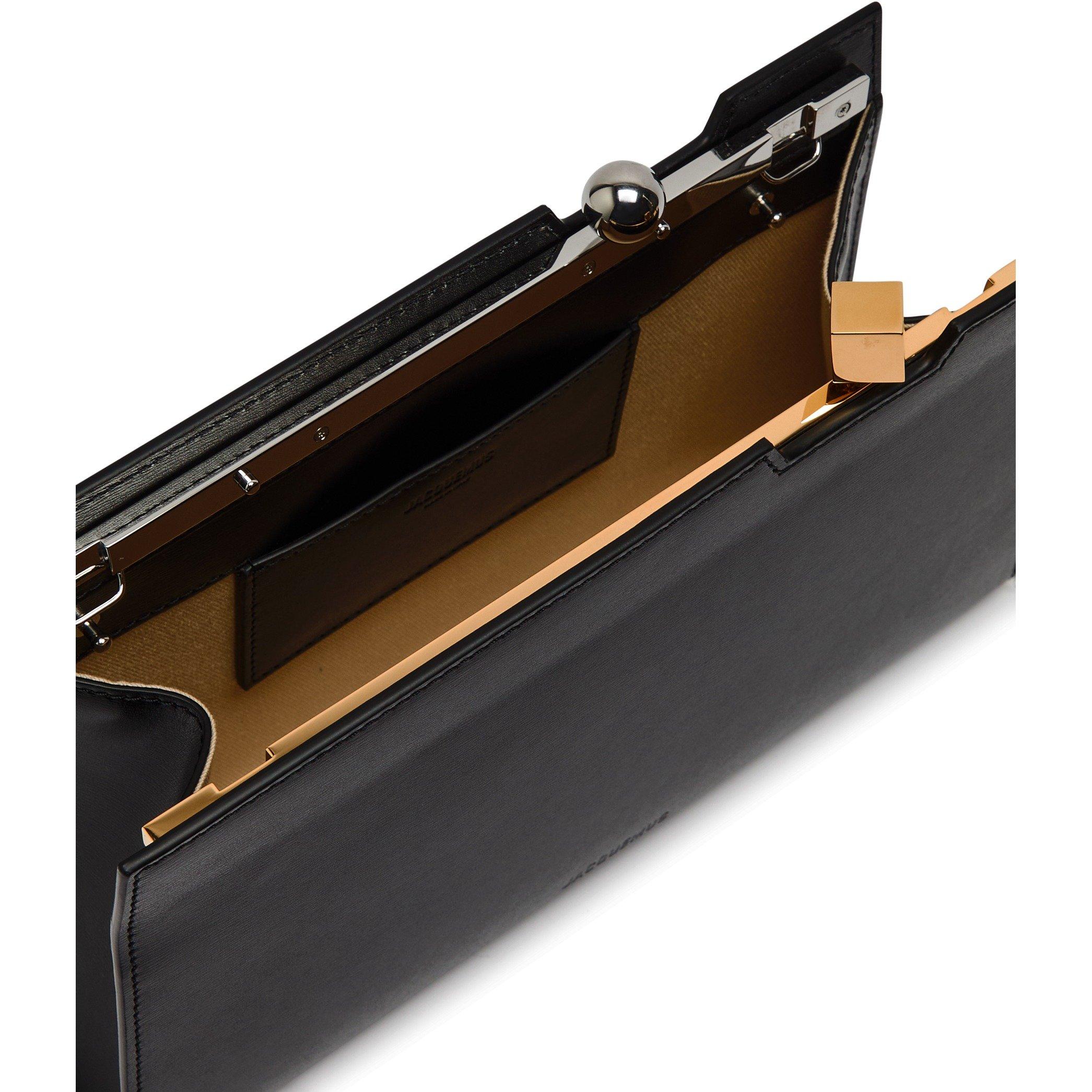 BLACK - Jacquemus - Women's Le Salon Leather Shoulder Bag - 5