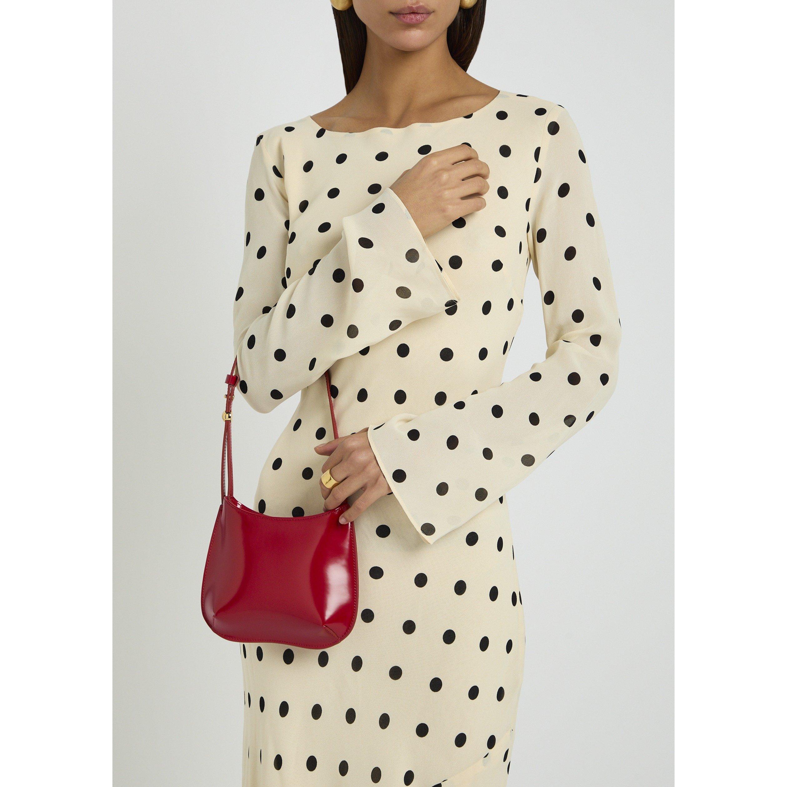 RED - Jacquemus - Women's Le Petit Bisou Leather Shoulder Bag - 3