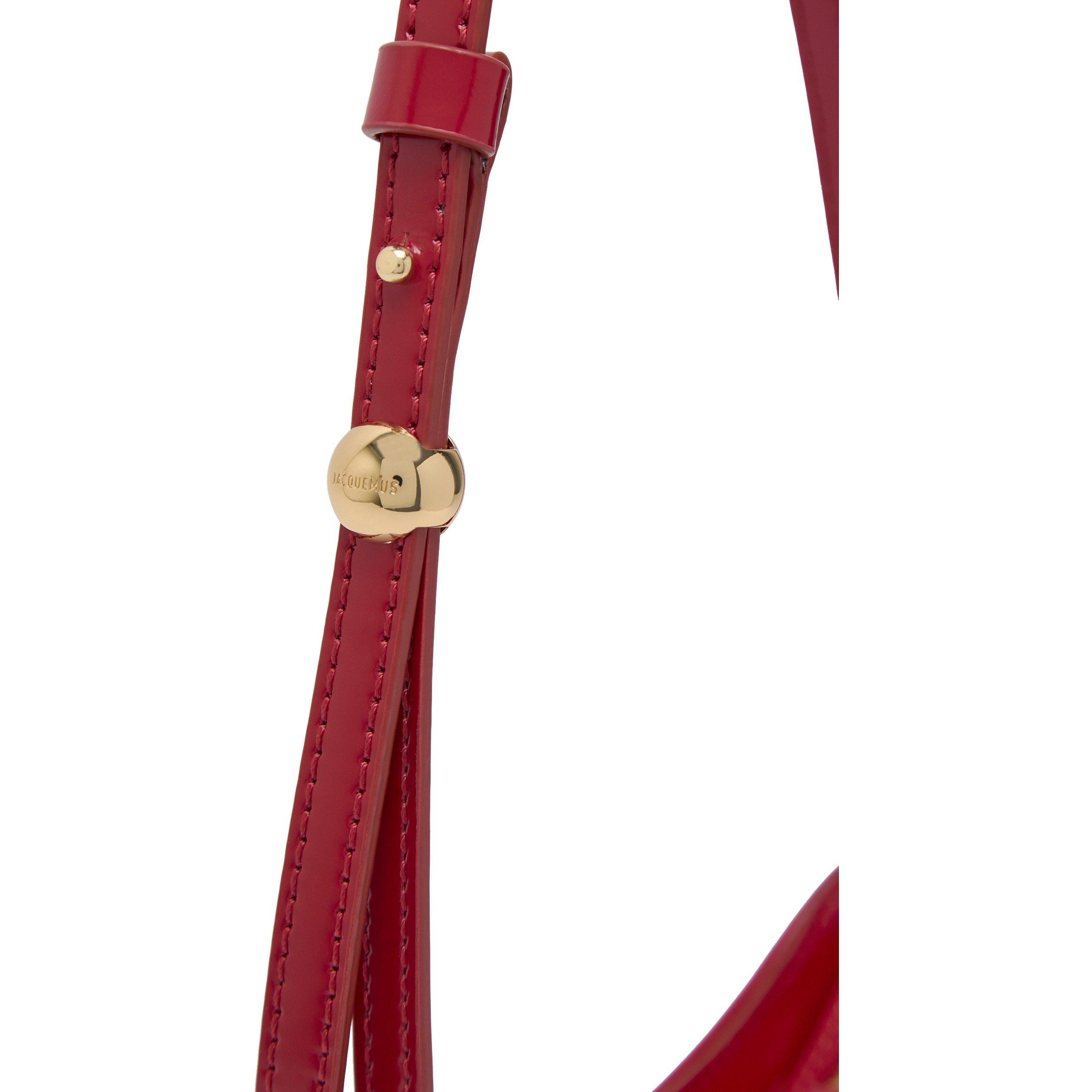RED - Jacquemus - Women's Le Petit Bisou Leather Shoulder Bag - 4