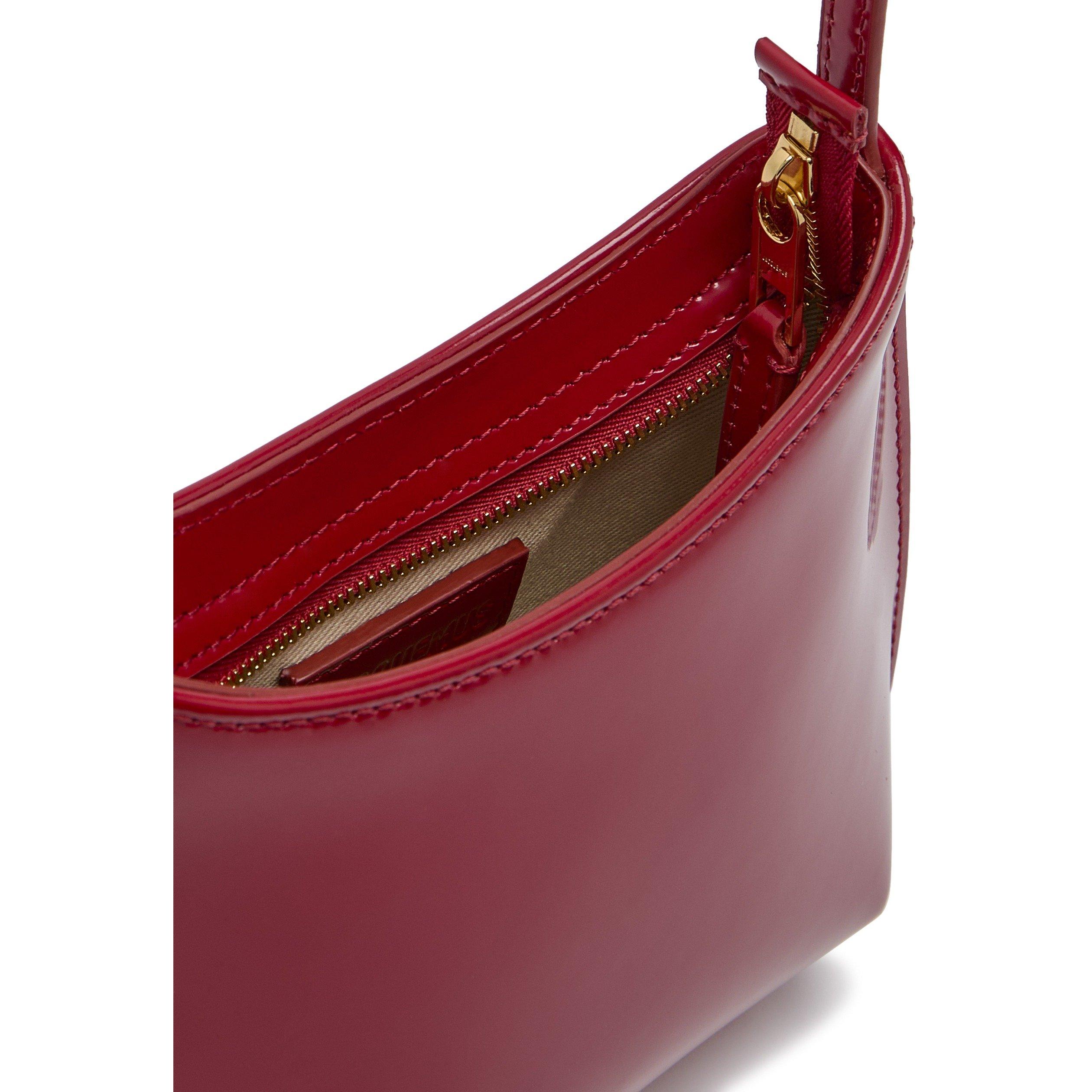 RED - Jacquemus - Women's Le Petit Bisou Leather Shoulder Bag - 5
