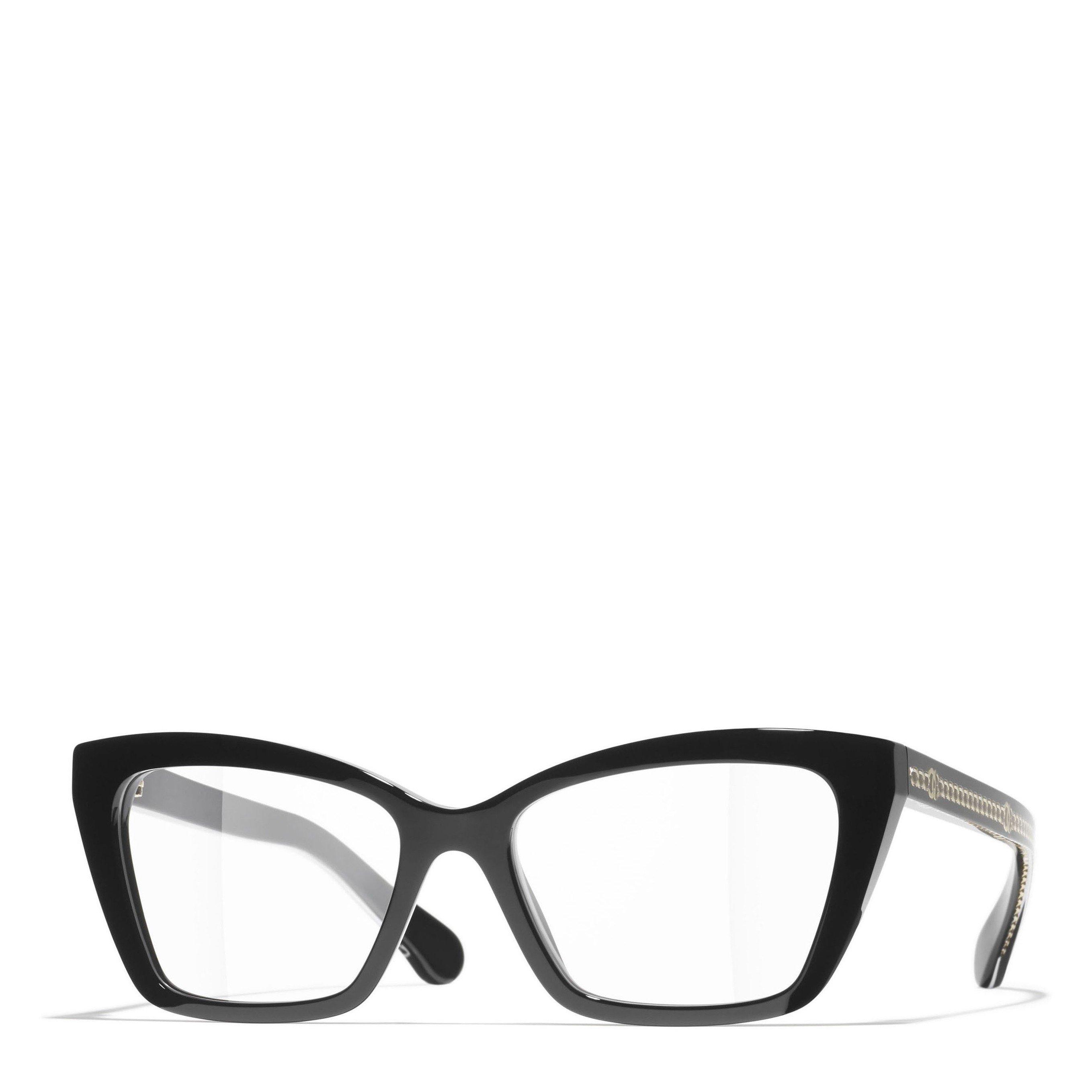BLACK - CHANEL - CHANEL ACETATE CATEYE OPTICAL - 1