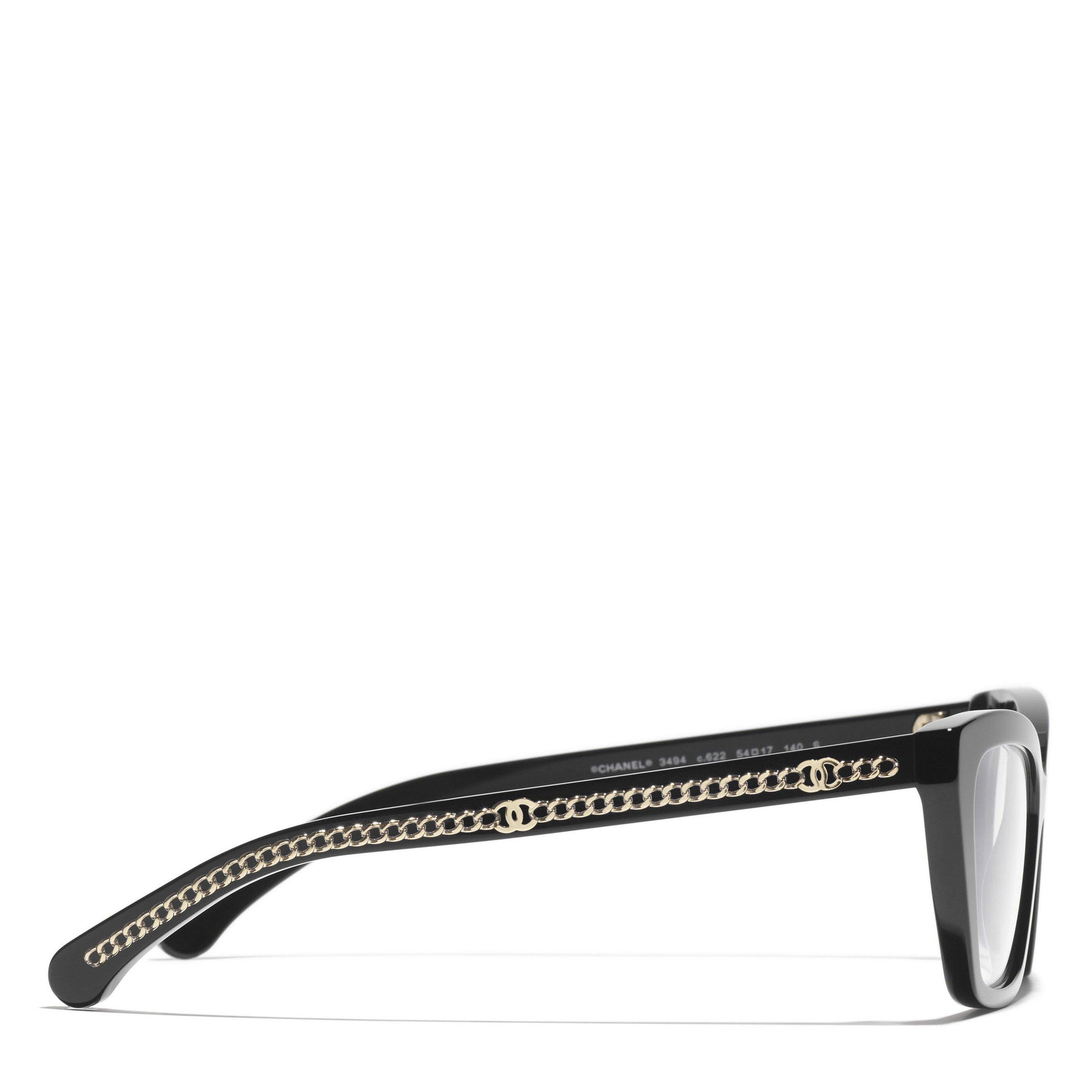 BLACK - CHANEL - CHANEL ACETATE CATEYE OPTICAL - 3