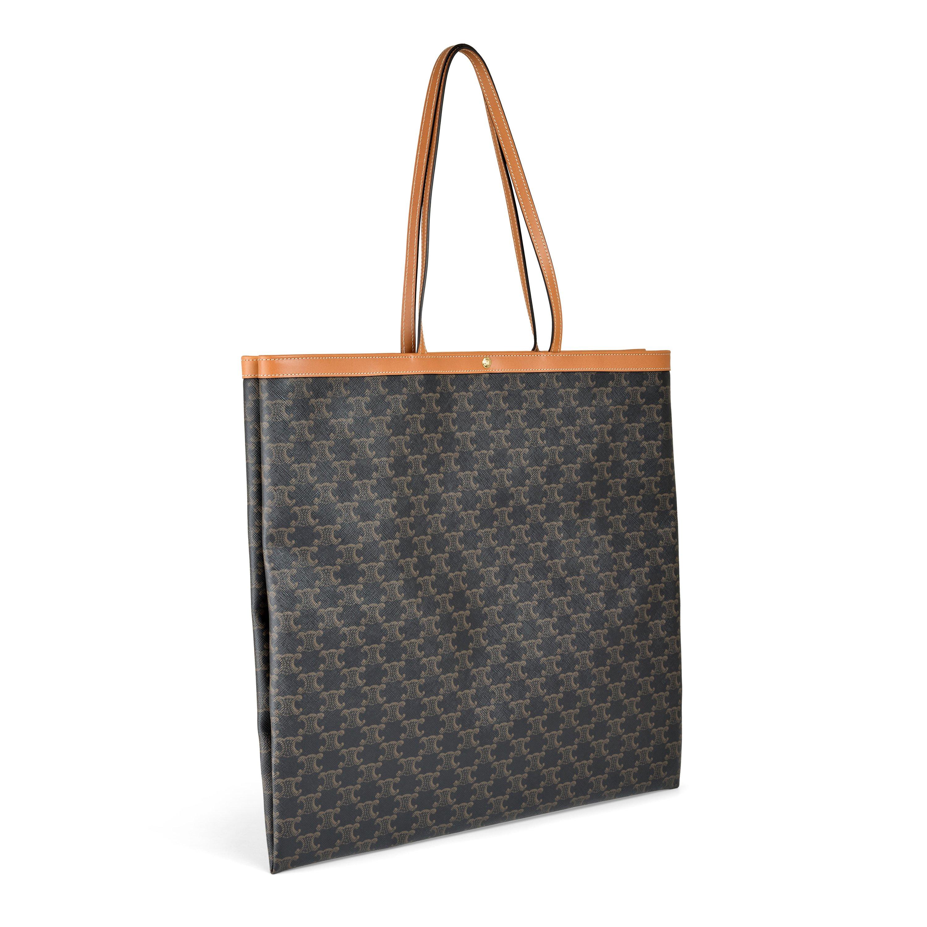 TAN - Celine - LARGE FLAT SHOPPER - 2