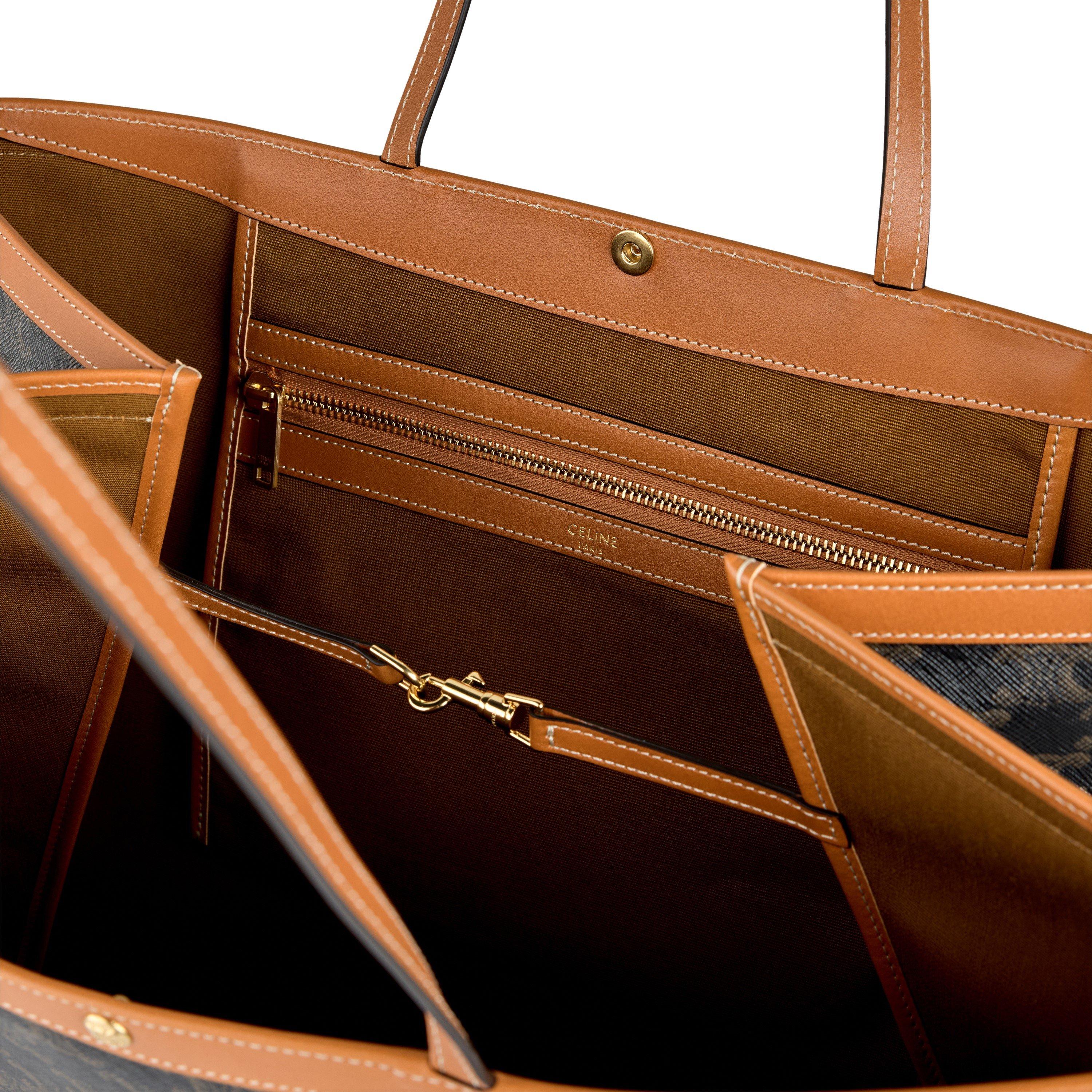 TAN - Celine - LARGE FLAT SHOPPER - 4