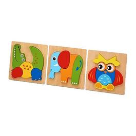 Toylife GAME 3 Piece Animal Puzzle