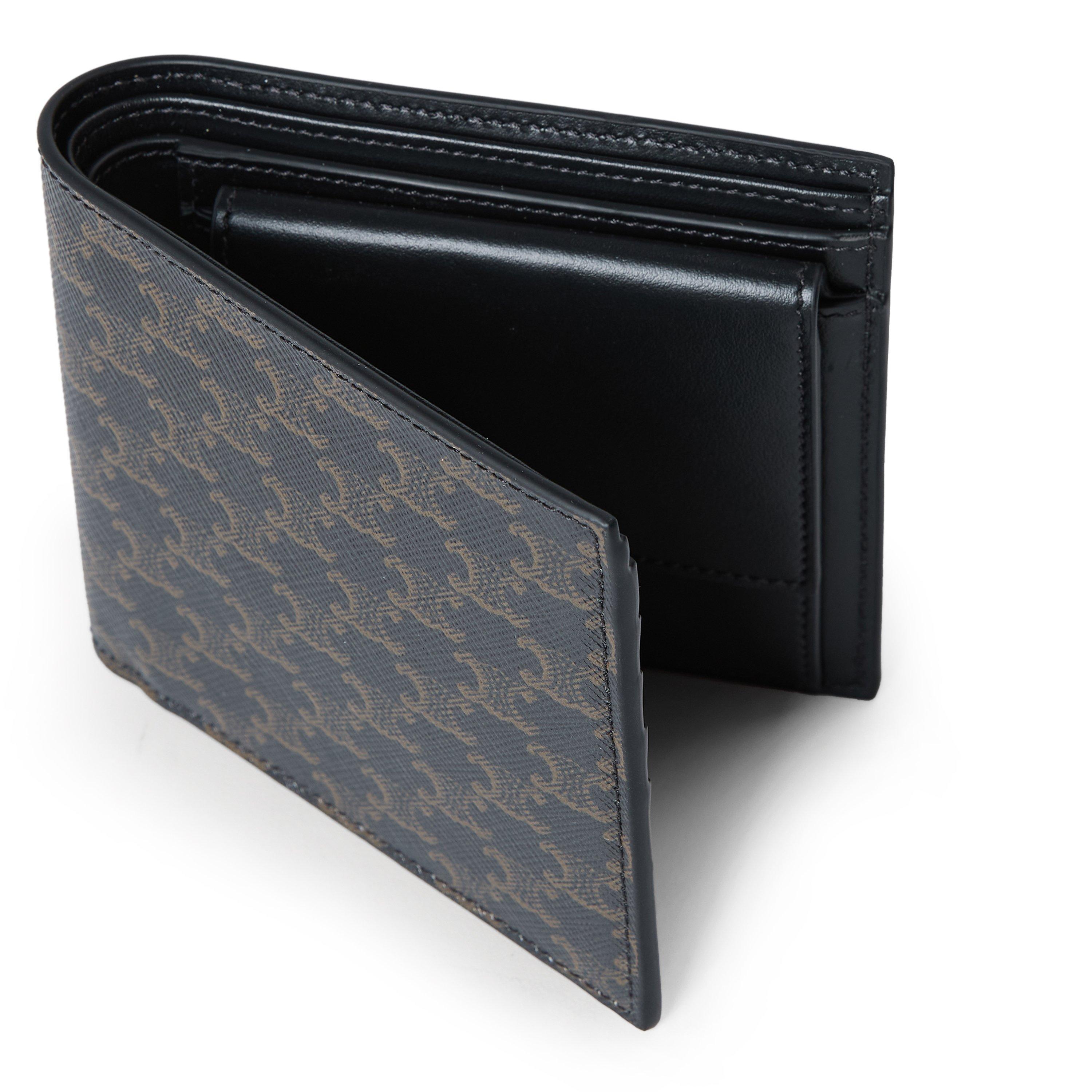 BLACK - Celine - BI-FOLD WALLET WITH COIN - 4